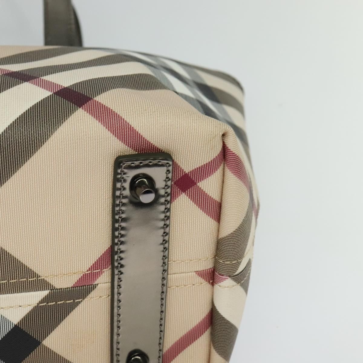Burberry Nova Check Beige Canvas Tote Bag (Pre-Owned) Size ONE SIZE - 8 Thumbnail