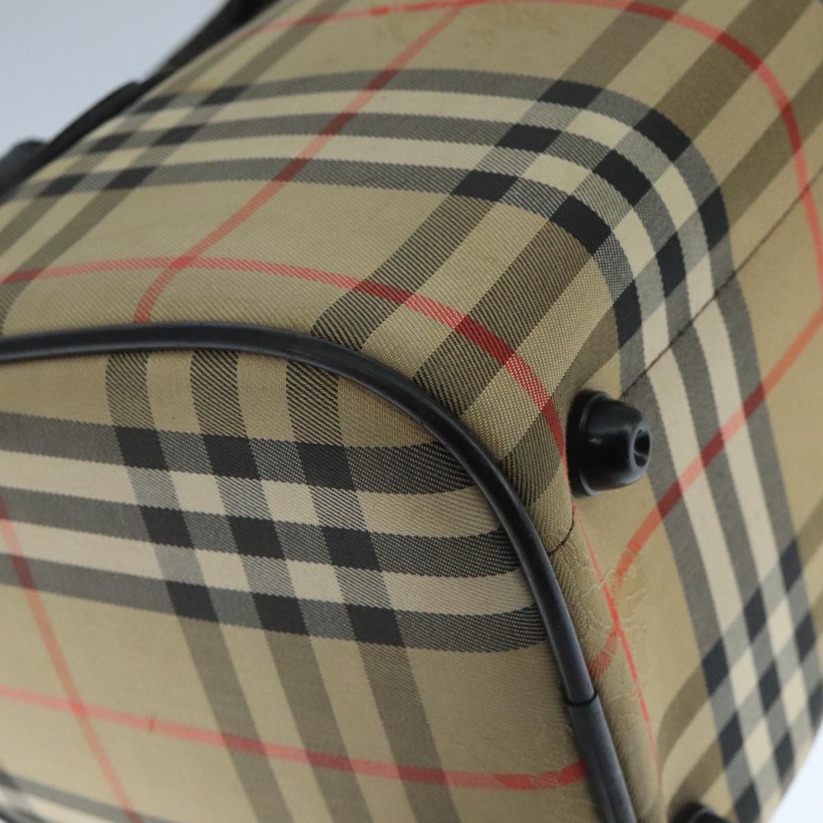 Burberry Nova Check Beige Canvas Travel Bag (Pre-Owned) Size ONE SIZE - 10 Thumbnail