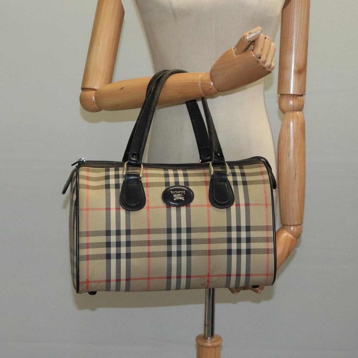 Burberry Nova Check Beige Canvas Travel Bag (Pre-Owned) Size ONE SIZE - 14 Thumbnail