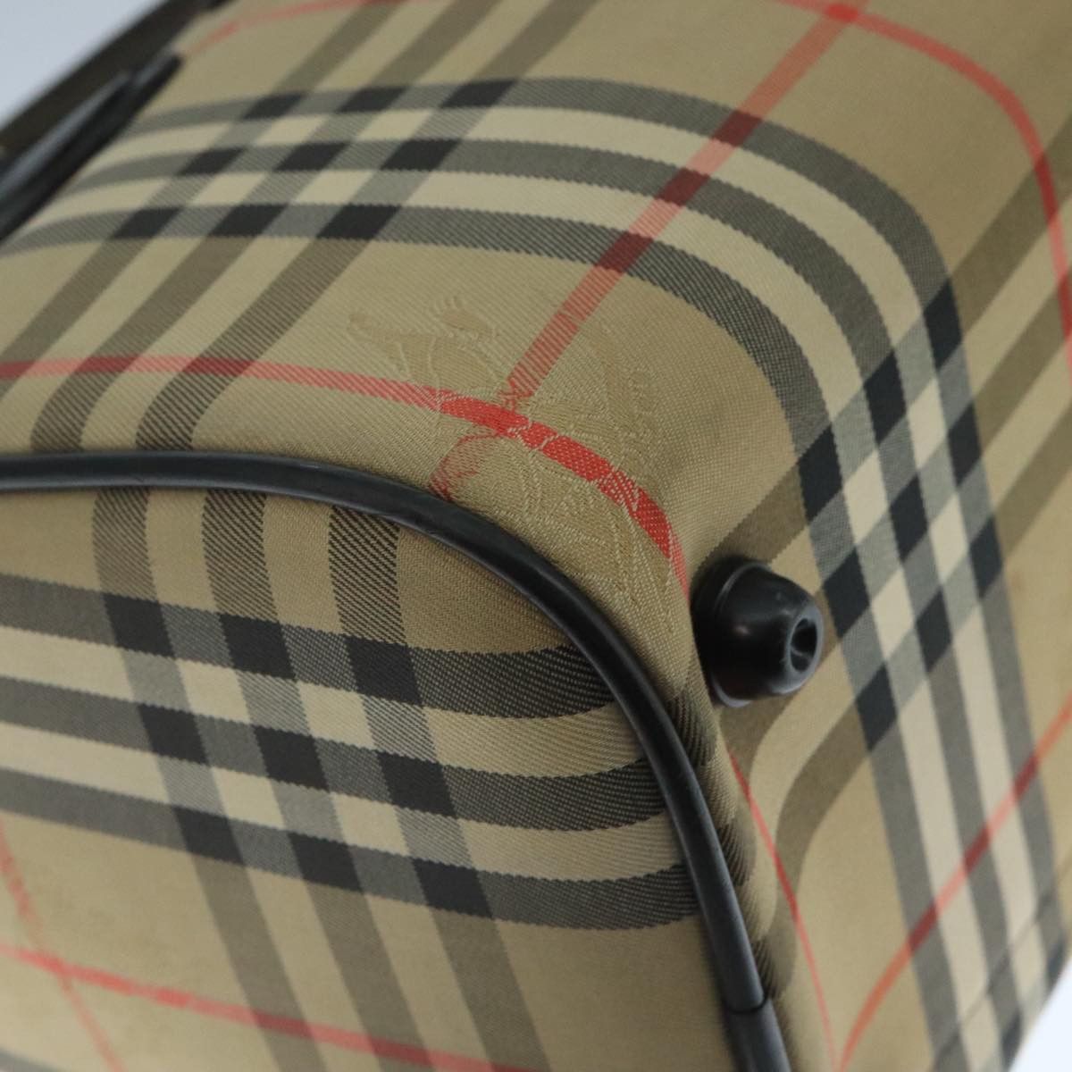 Burberry Nova Check Beige Canvas Travel Bag (Pre-Owned) Size ONE SIZE - 8 Thumbnail