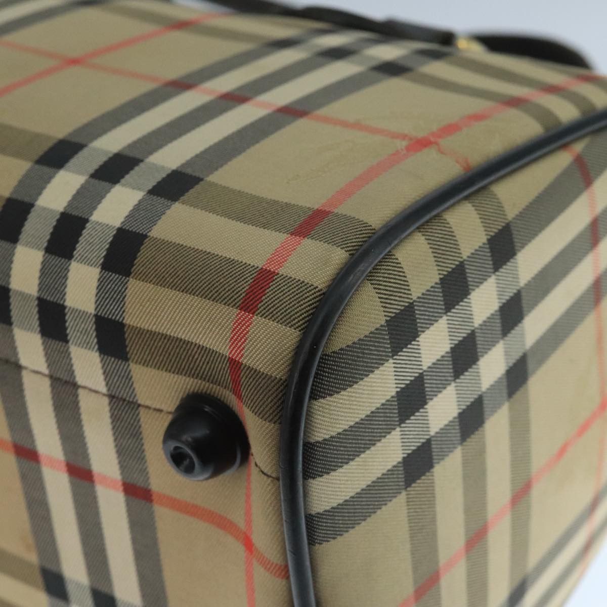 Burberry Nova Check Beige Canvas Travel Bag (Pre-Owned) Size ONE SIZE - 9 Thumbnail