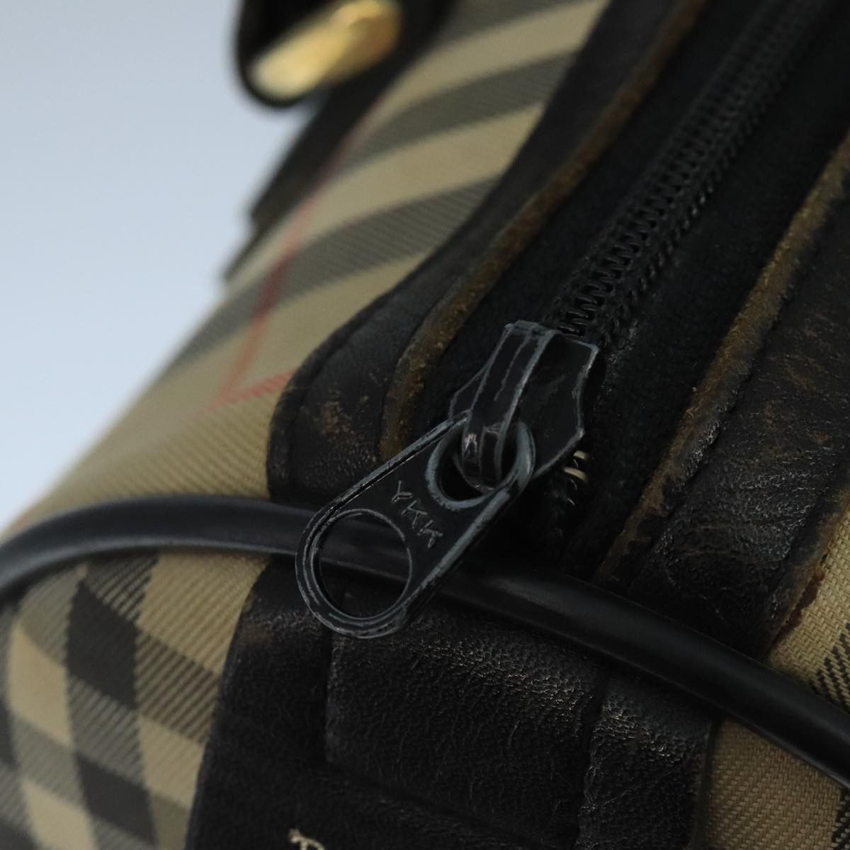 Burberry Nova Check Beige Canvas Travel Bag (Pre-Owned) Size ONE SIZE - 11 Thumbnail