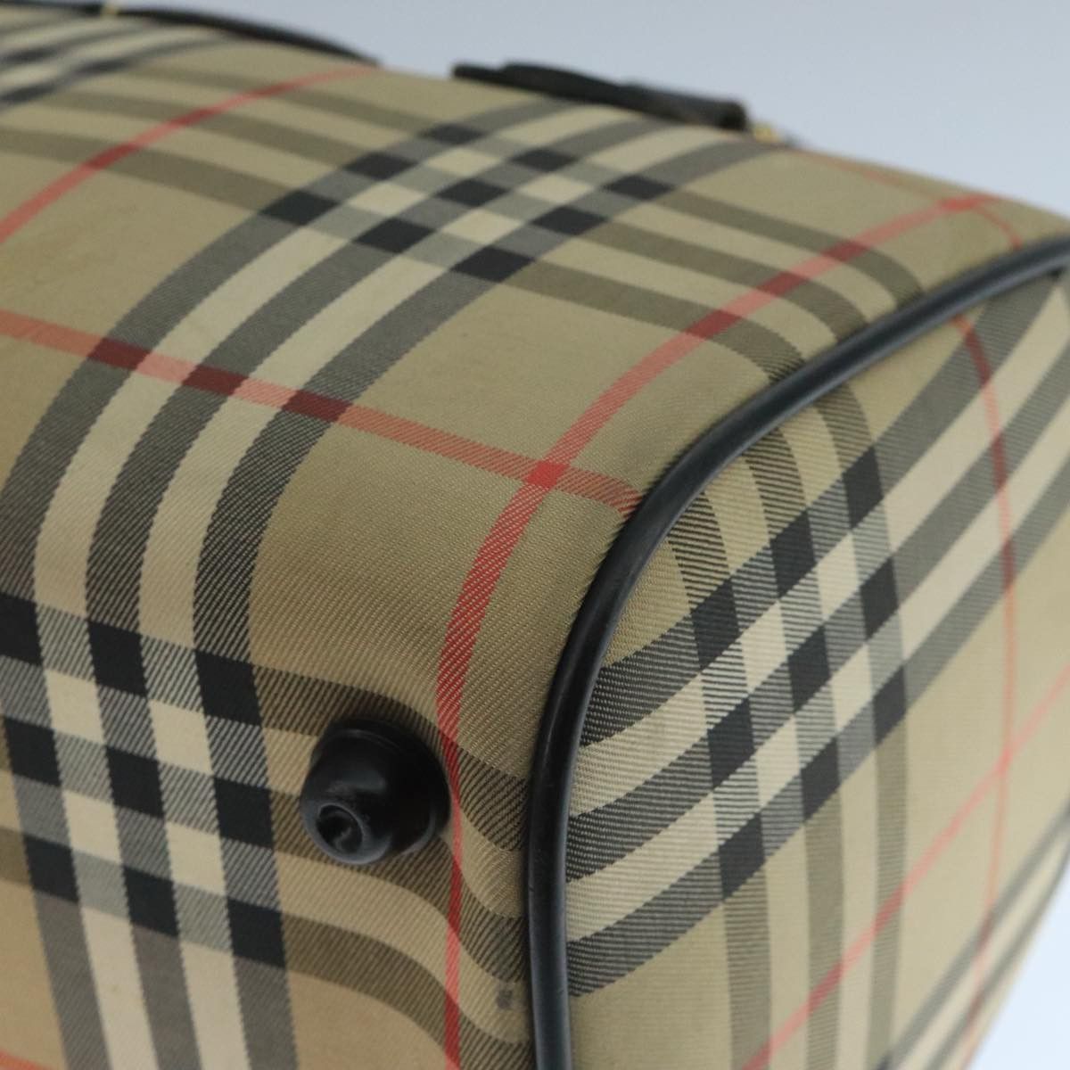Burberry Nova Check Beige Canvas Travel Bag (Pre-Owned) Size ONE SIZE - 7 Thumbnail