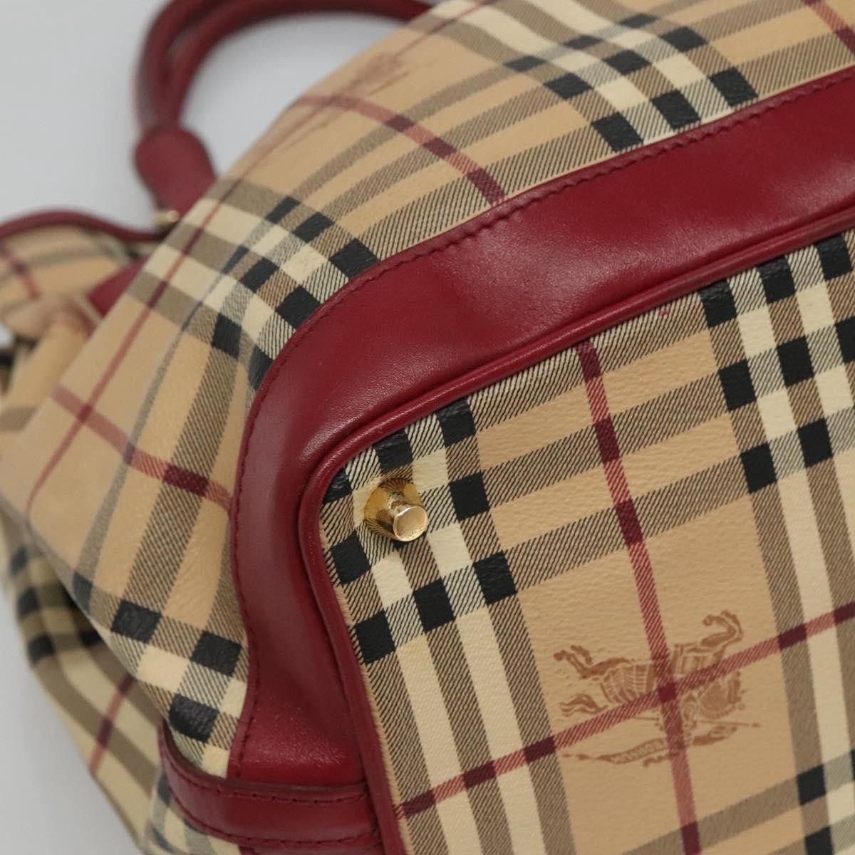 Burberry Haymarket Beige Canvas Handbag (Pre-Owned) Size ONE SIZE - 10 Thumbnail