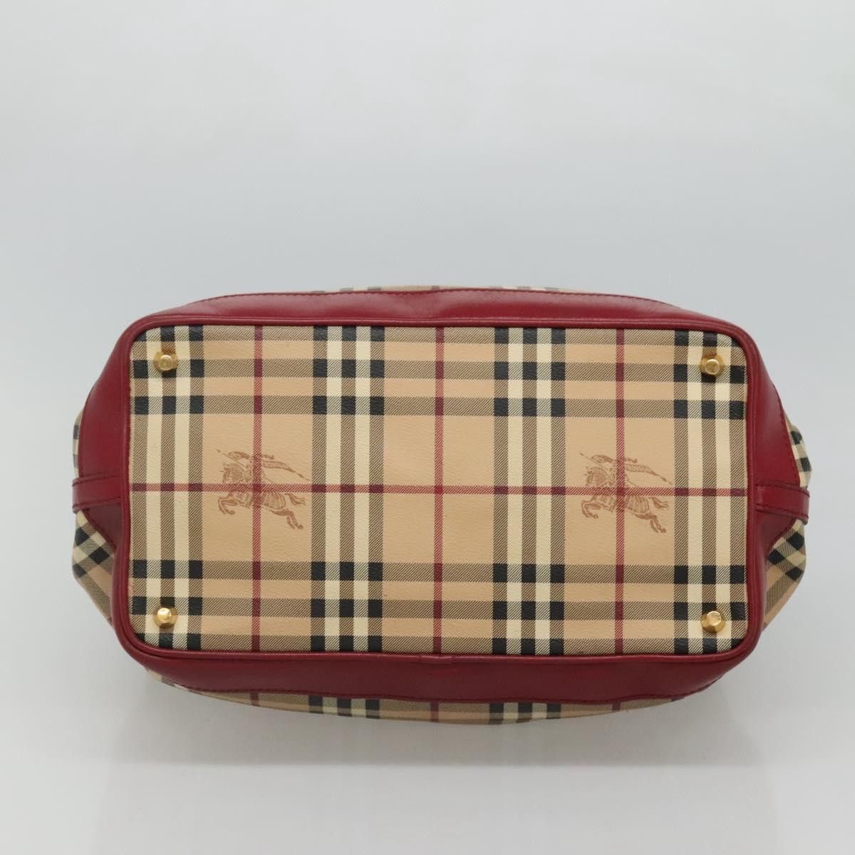 Burberry Haymarket Beige Canvas Handbag (Pre-Owned) Size ONE SIZE - 17 Thumbnail