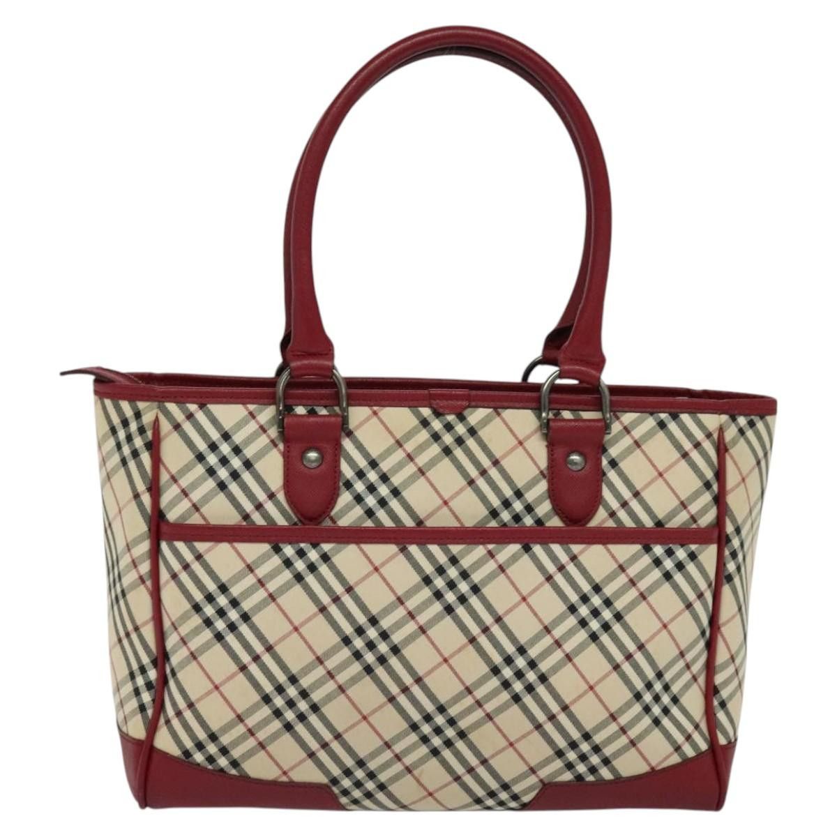 Burberry Nova Check Beige Canvas Tote Bag (Pre-Owned) Size ONE SIZE - 2 Thumbnail