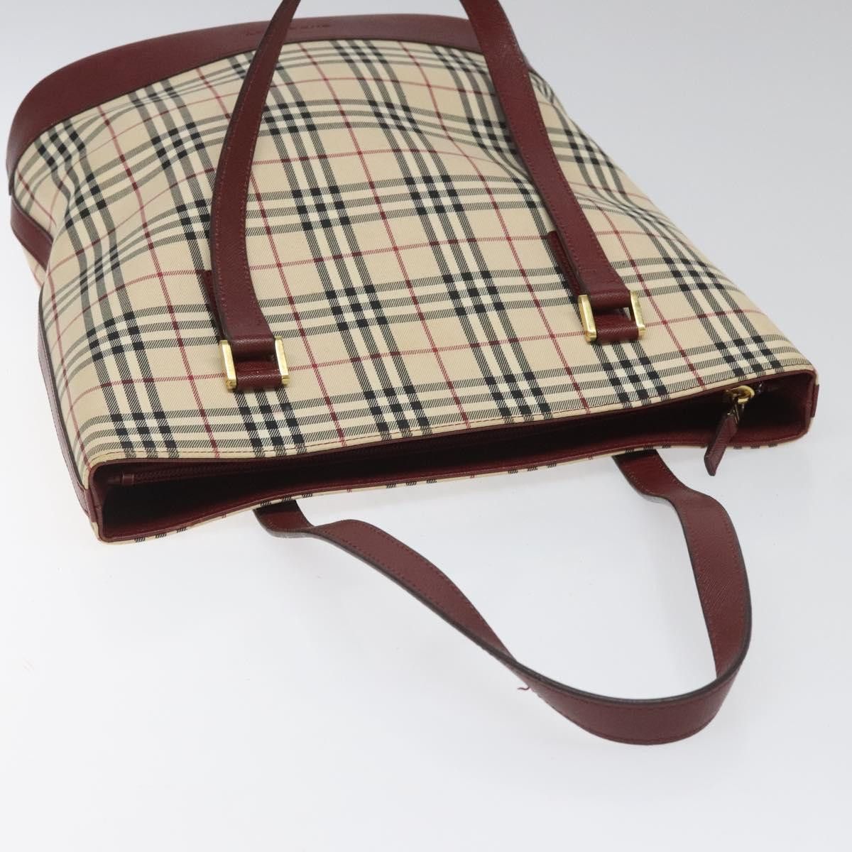 Burberry Nova Check Beige Canvas Tote Bag (Pre-Owned) Size ONE SIZE - 15 Thumbnail