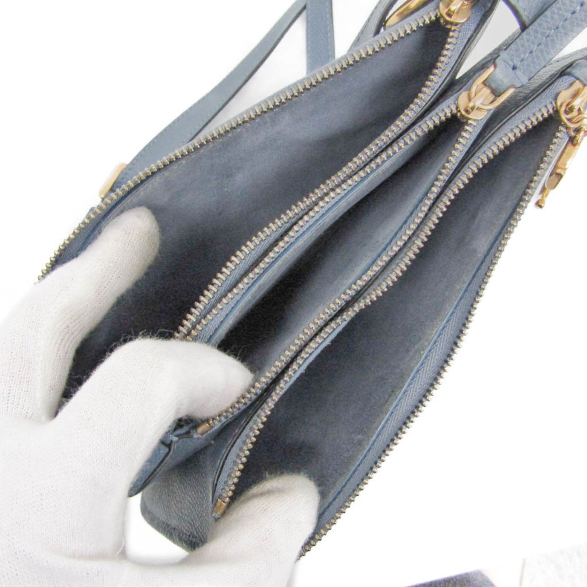 Dior Saddle Blue Leather Shoulder Bag (Pre-Owned) Size ONE SIZE - 3 Thumbnail
