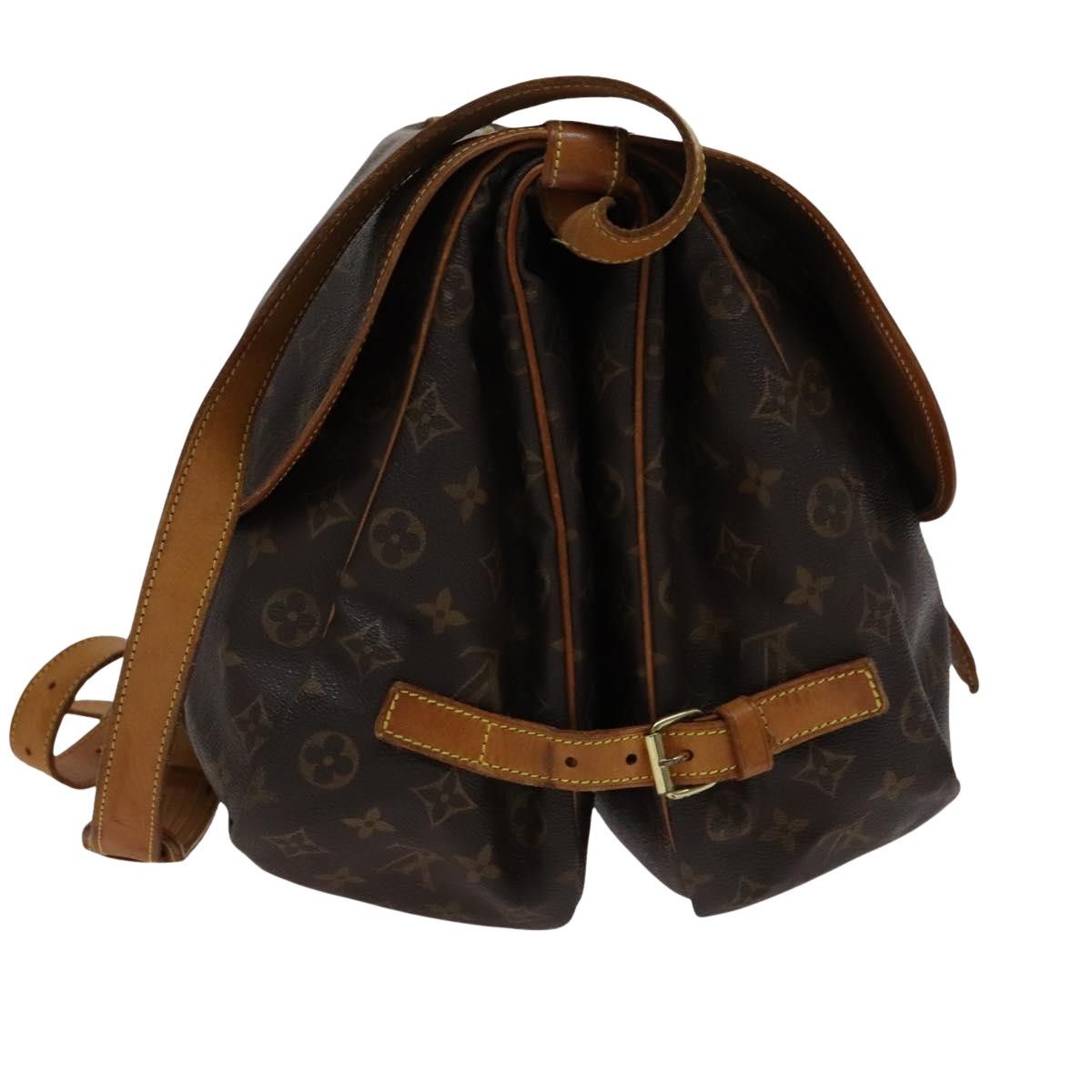Louis Vuitton Saumur 35 Brown Canvas Shoulder Bag (Pre-Owned) Size ONE SIZE - 3 Thumbnail