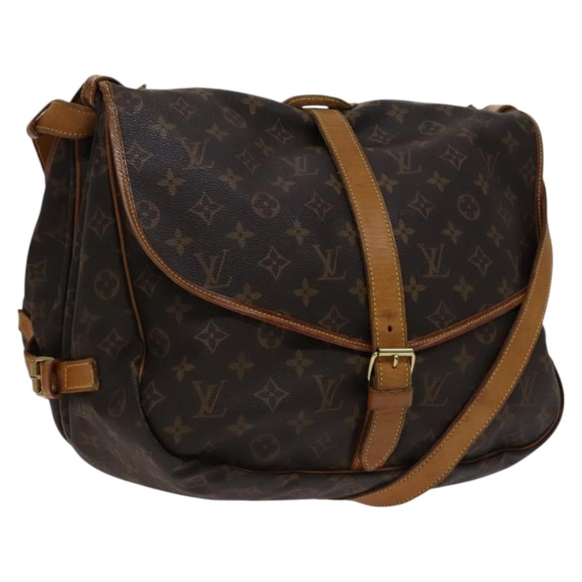 Louis Vuitton Saumur 35 Brown Canvas Shoulder Bag (Pre-Owned) Size ONE SIZE - 19 Thumbnail