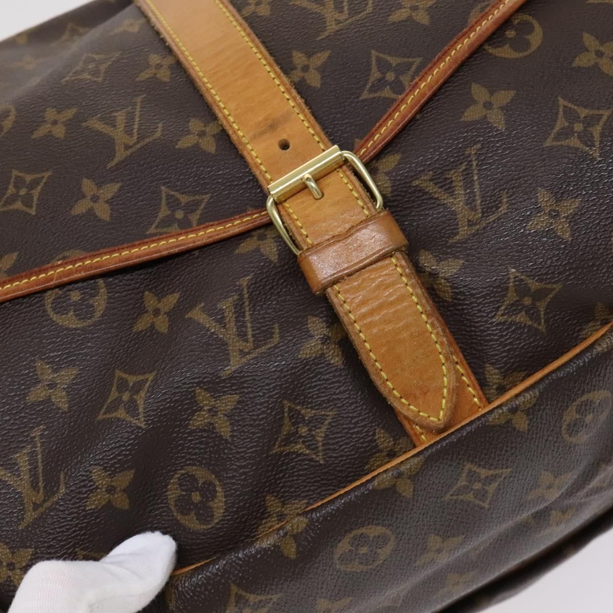 Louis Vuitton Saumur 35 Brown Canvas Shoulder Bag (Pre-Owned) Size ONE SIZE - 10 Thumbnail