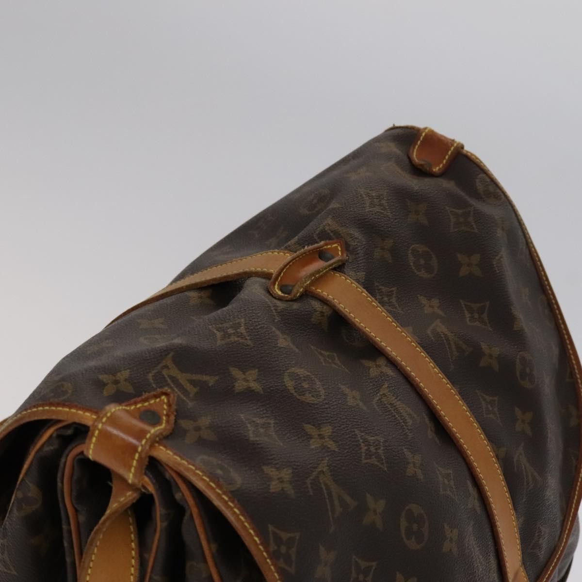 Louis Vuitton Saumur 35 Brown Canvas Shoulder Bag (Pre-Owned) Size ONE SIZE - 16 Thumbnail