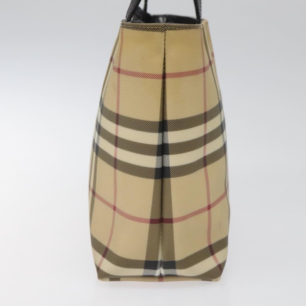 Burberry Nova Check Beige Canvas Handbag (Pre-Owned) Size ONE SIZE - 3 Thumbnail
