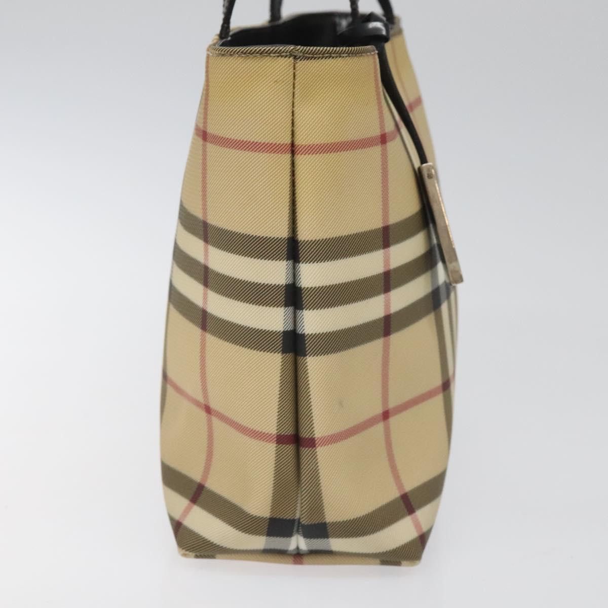 Burberry Nova Check Beige Canvas Handbag (Pre-Owned) Size ONE SIZE - 4 Thumbnail