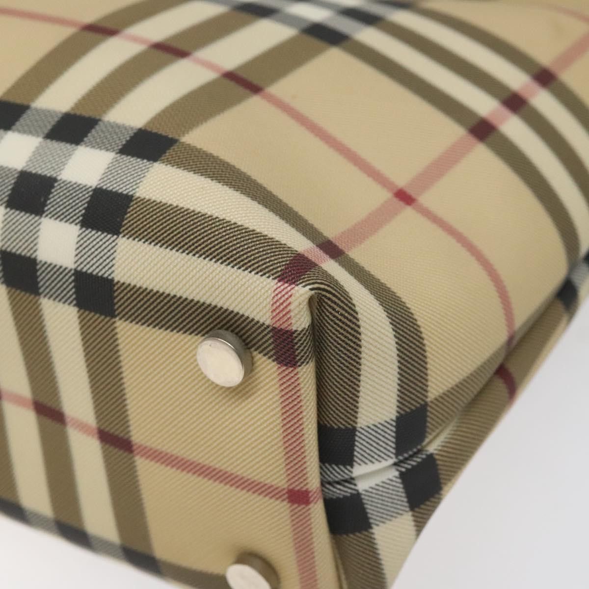 Burberry Nova Check Beige Canvas Handbag (Pre-Owned) Size ONE SIZE - 7 Thumbnail