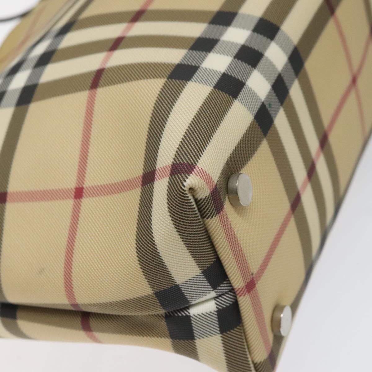 Burberry Nova Check Beige Canvas Handbag (Pre-Owned) Size ONE SIZE - 8 Thumbnail