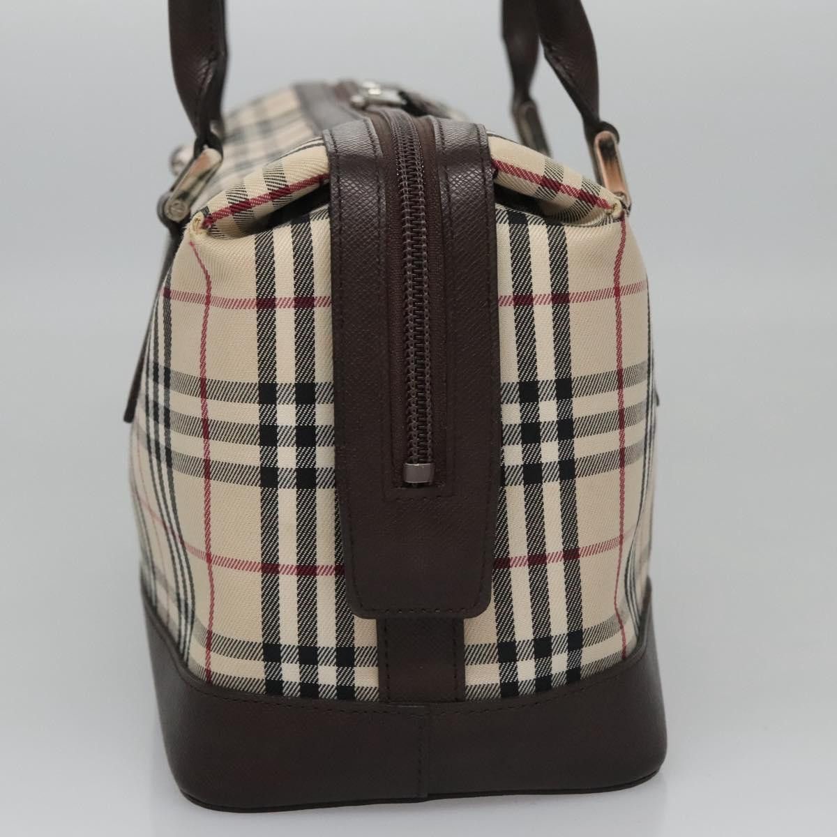 Burberry Nova Check Beige Canvas Handbag (Pre-Owned) Size ONE SIZE - 3 Thumbnail