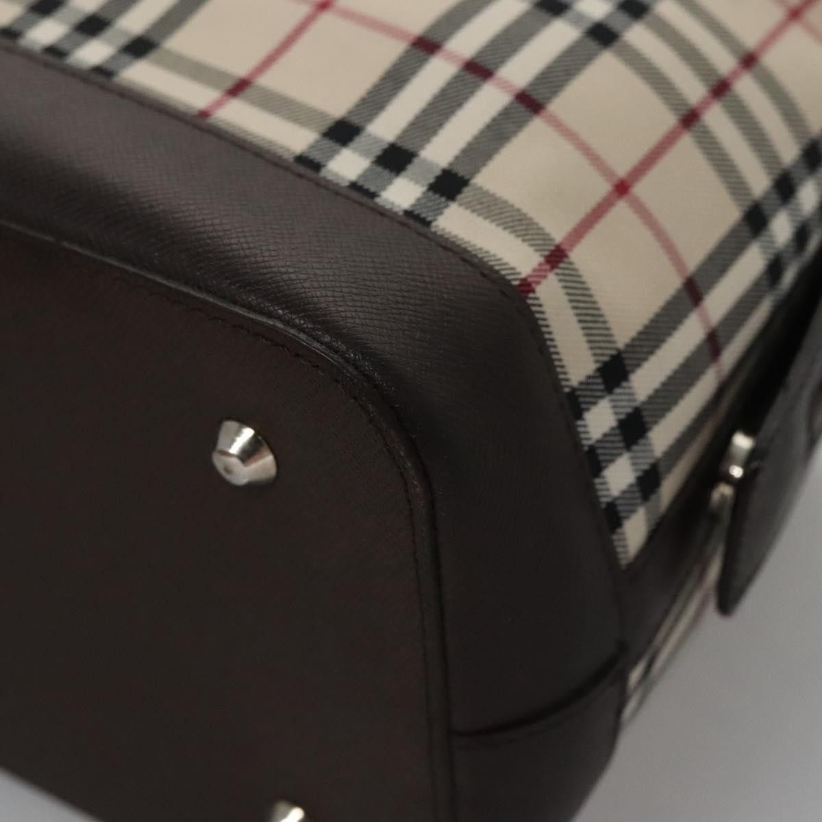 Burberry Nova Check Beige Canvas Handbag (Pre-Owned) Size ONE SIZE - 8 Thumbnail