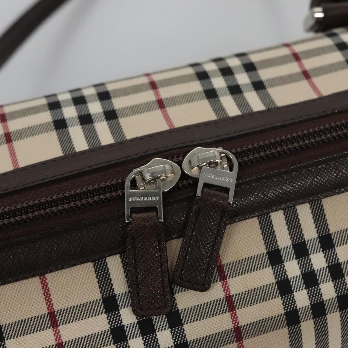 Burberry Nova Check Beige Canvas Handbag (Pre-Owned) Size ONE SIZE - 11 Thumbnail