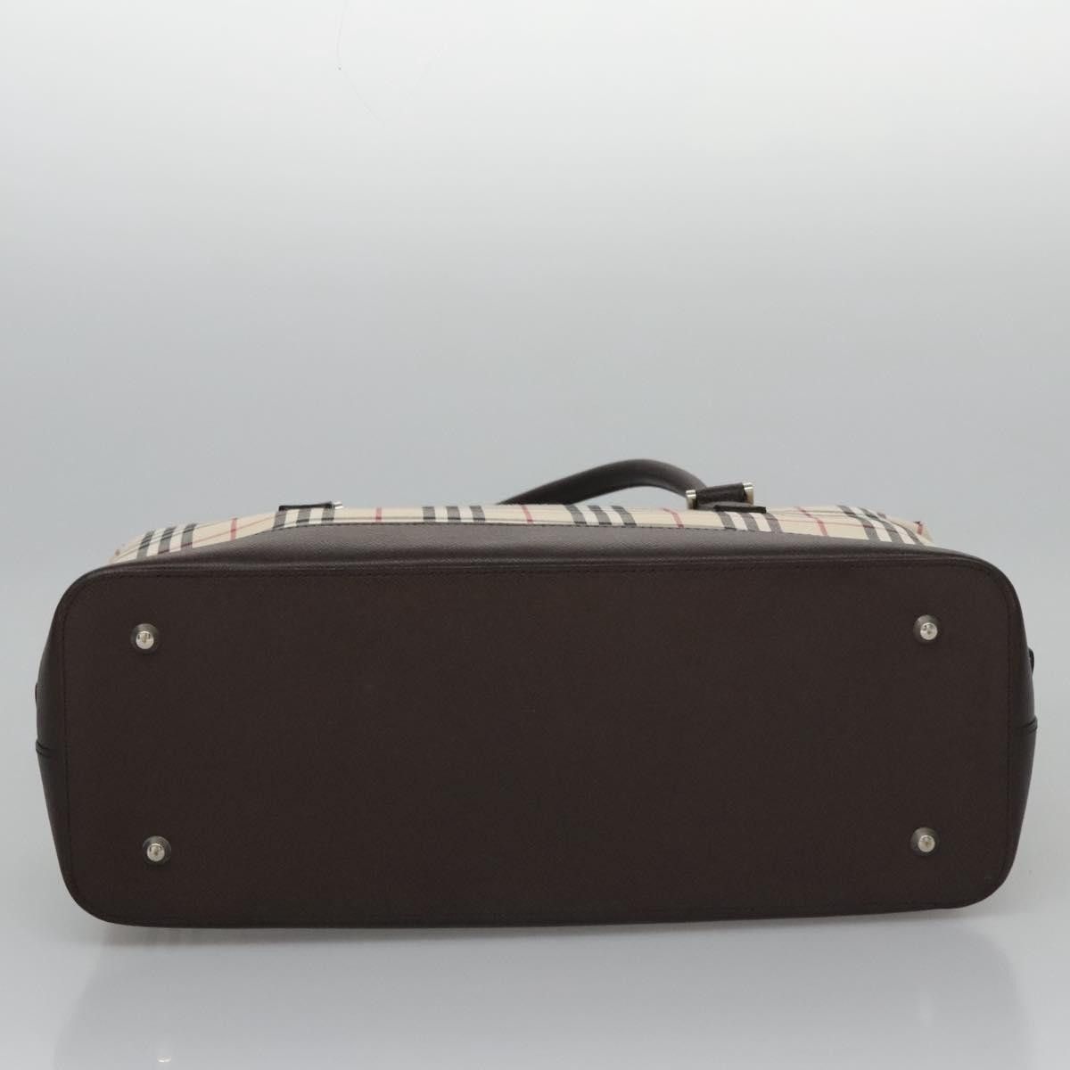 Burberry Nova Check Beige Canvas Handbag (Pre-Owned) Size ONE SIZE - 18 Thumbnail