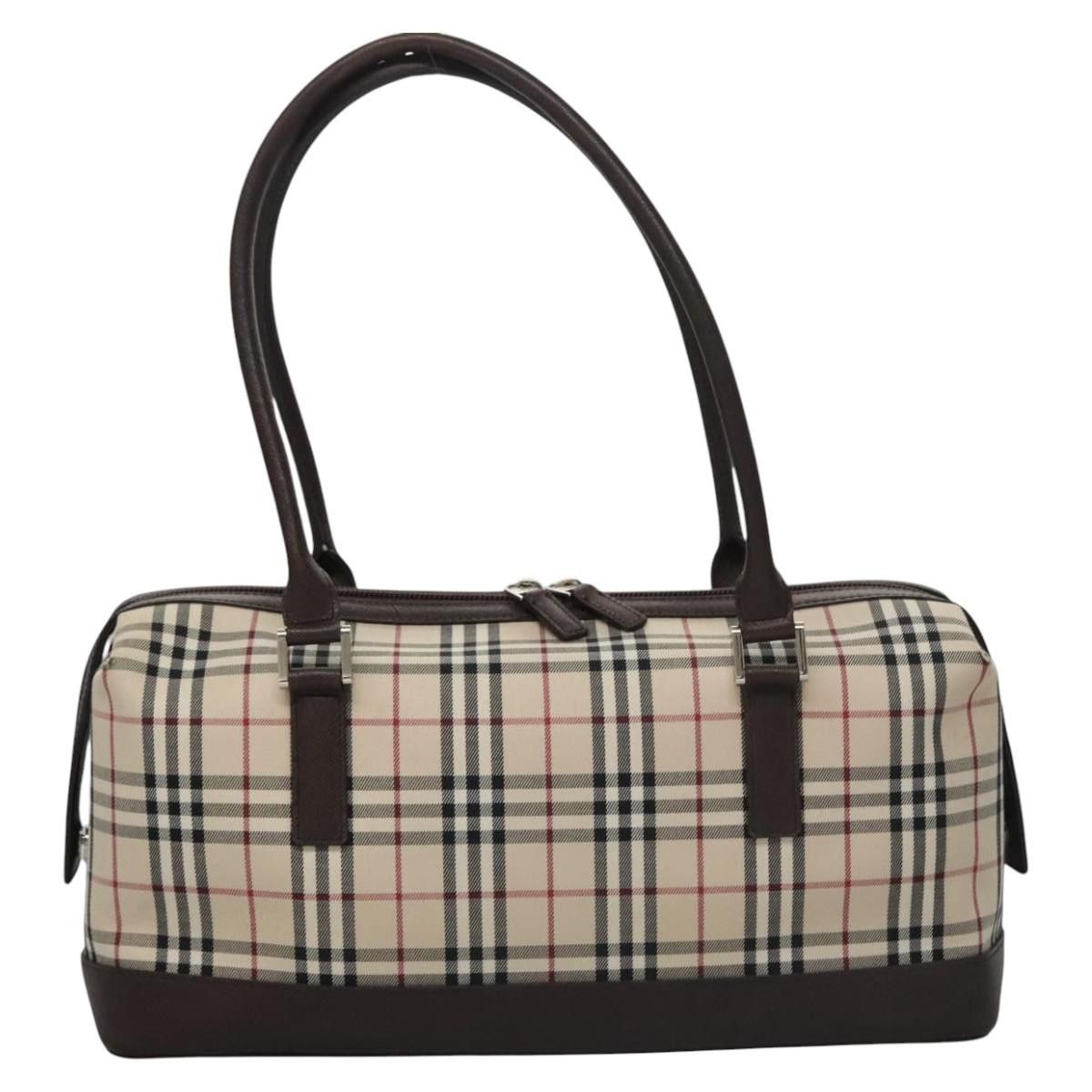 Burberry Nova Check Beige Canvas Handbag (Pre-Owned) Size ONE SIZE - 2 Thumbnail