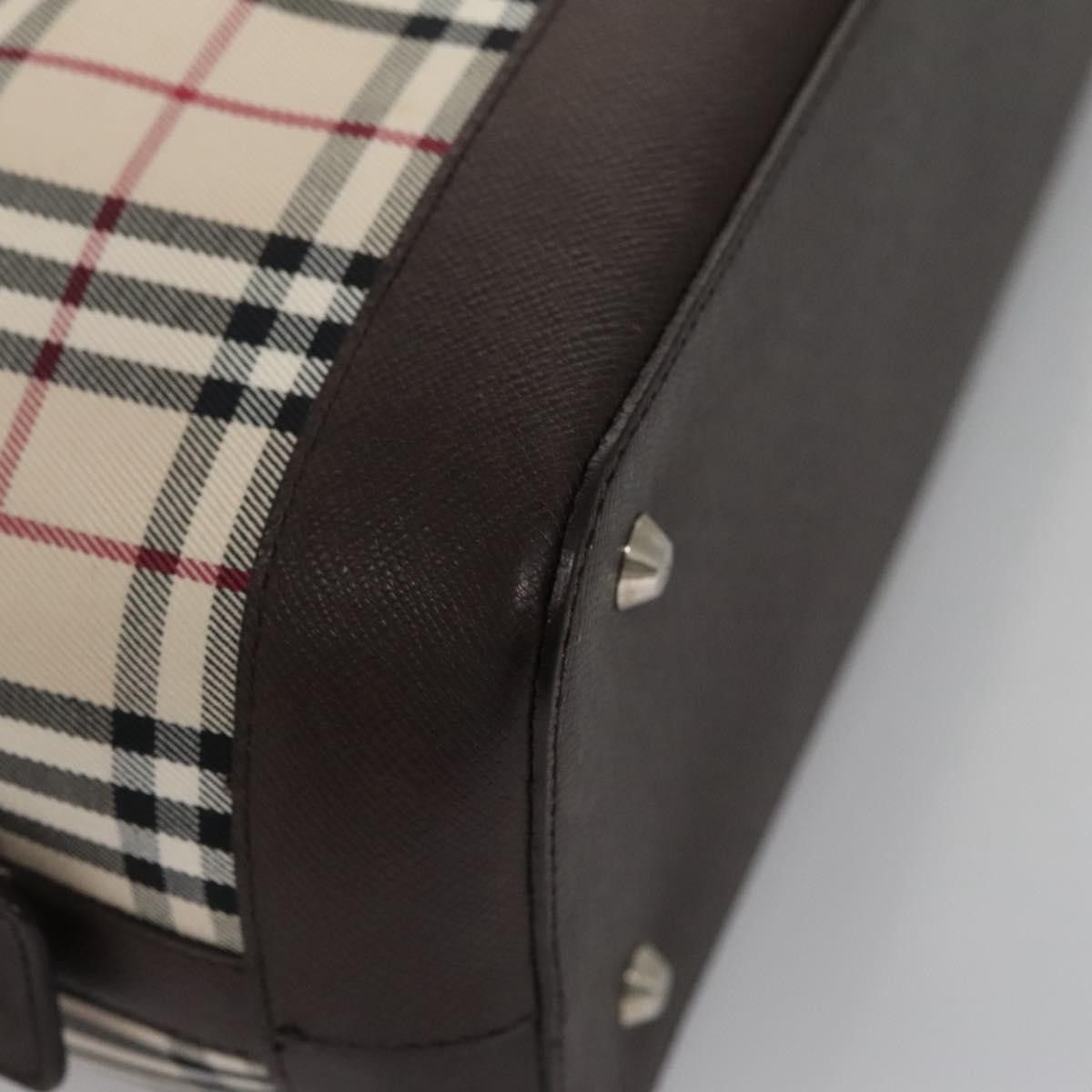 Burberry Nova Check Beige Canvas Handbag (Pre-Owned) Size ONE SIZE - 9 Thumbnail