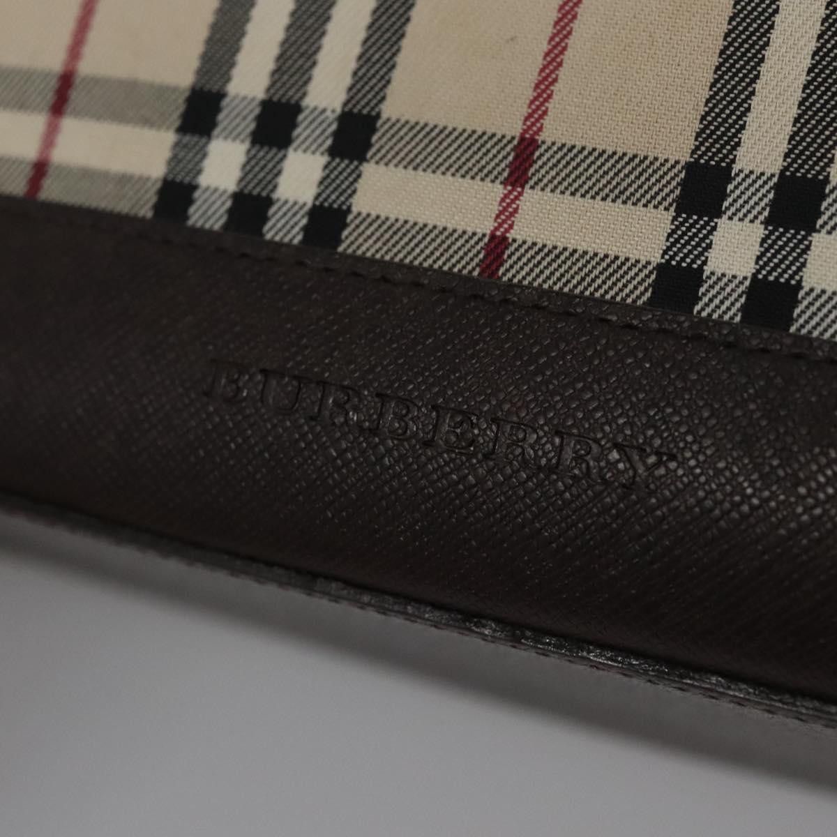 Burberry Nova Check Beige Canvas Handbag (Pre-Owned) Size ONE SIZE - 19 Thumbnail