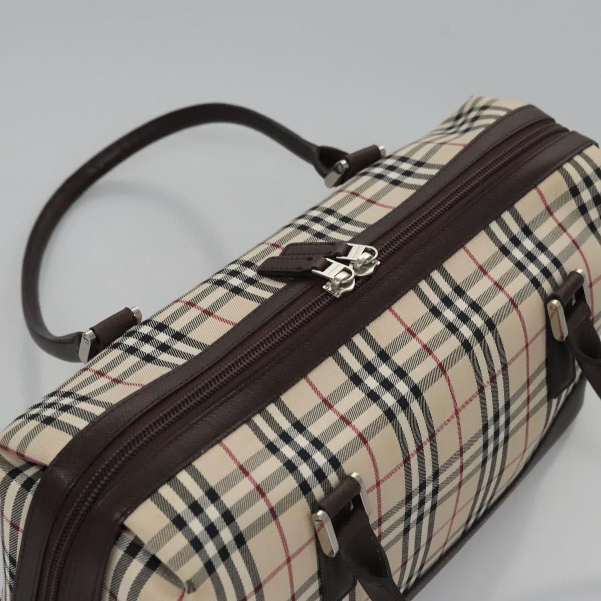 Burberry Nova Check Beige Canvas Handbag (Pre-Owned) Size ONE SIZE - 17 Thumbnail