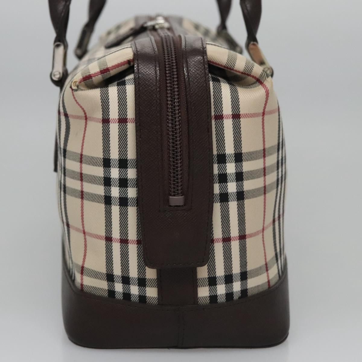Burberry Nova Check Beige Canvas Handbag (Pre-Owned) Size ONE SIZE - 4 Thumbnail