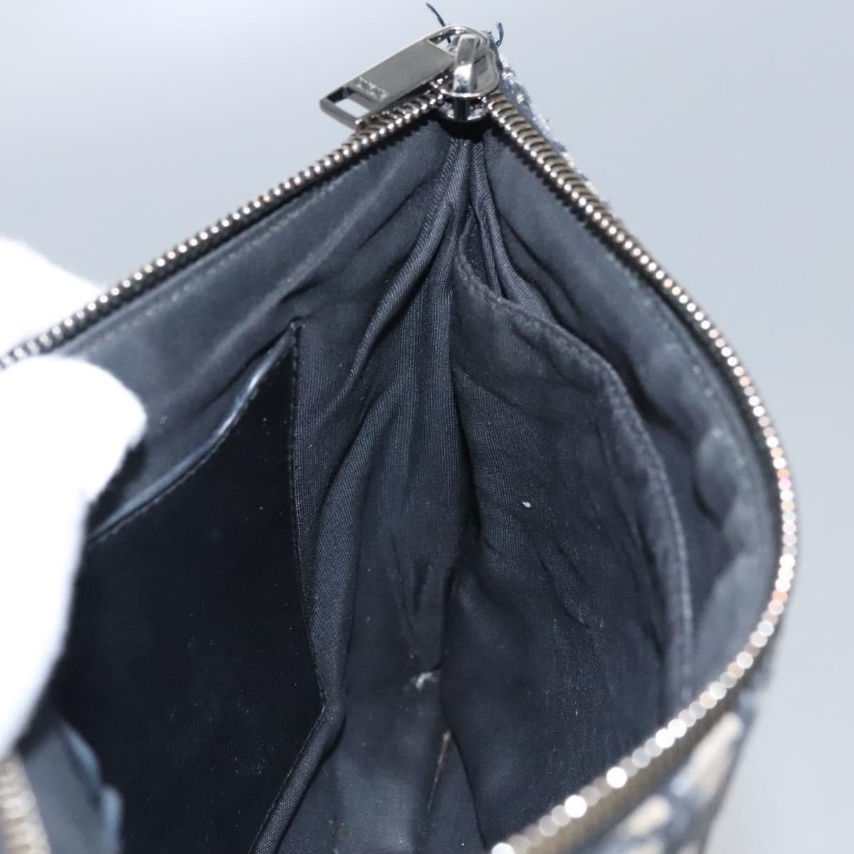 Dior Trotter Navy Canvas Clutch Bag (Pre-Owned) Size ONE SIZE - 19 Thumbnail