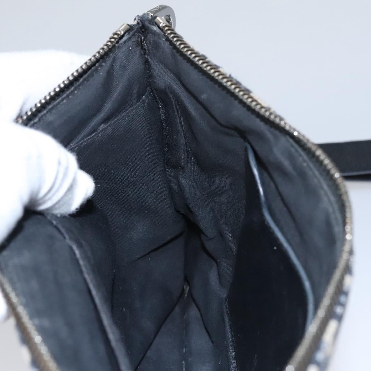 Dior Trotter Navy Canvas Clutch Bag (Pre-Owned) Size ONE SIZE - 20 Thumbnail