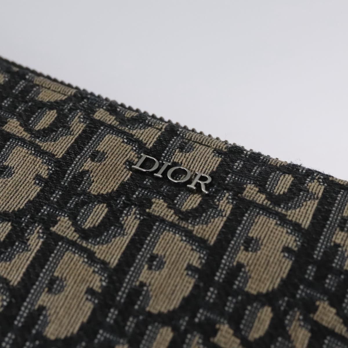 Dior Trotter Navy Canvas Clutch Bag (Pre-Owned) Size ONE SIZE - 16 Thumbnail