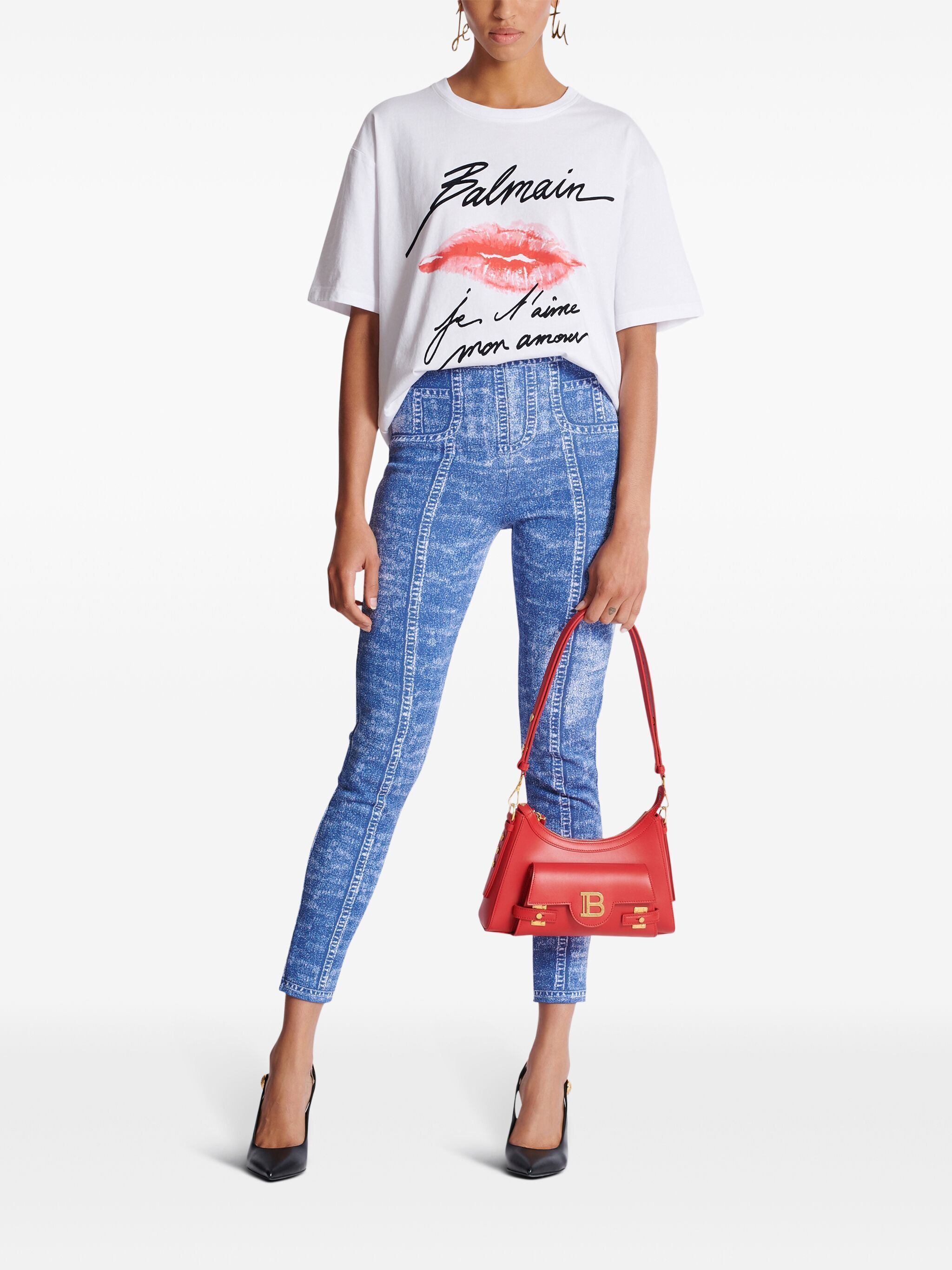 Balmain SS BALMAIN KISS PRINT T-SHIRT Size S / US 4 / IT 40 - 7 Thumbnail