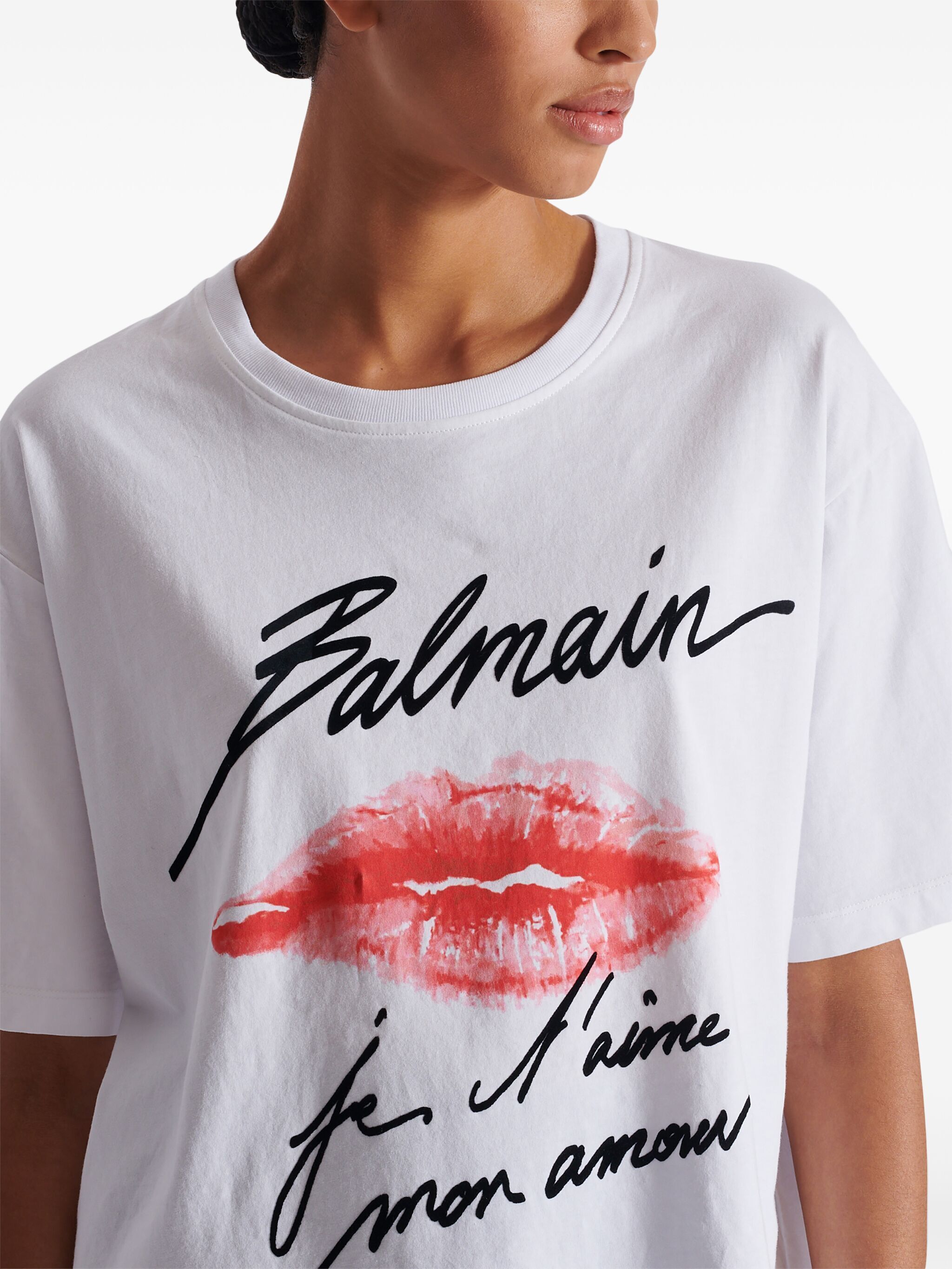 Balmain SS BALMAIN KISS PRINT T-SHIRT Size S / US 4 / IT 40 - 5 Thumbnail