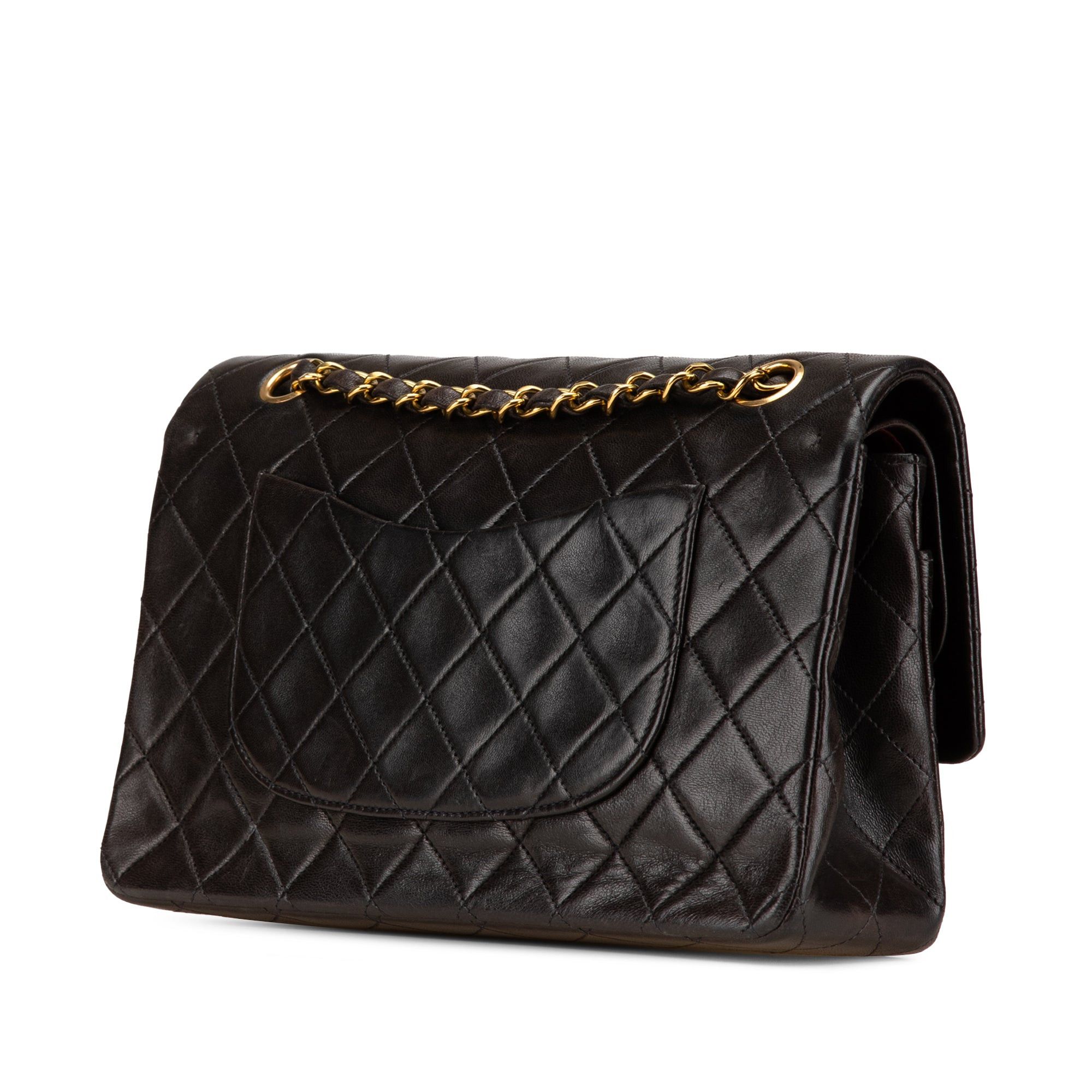 Chanel Chanel Medium Classic Lambskin Double Flap Black Size ONE SIZE - 2 Thumbnail