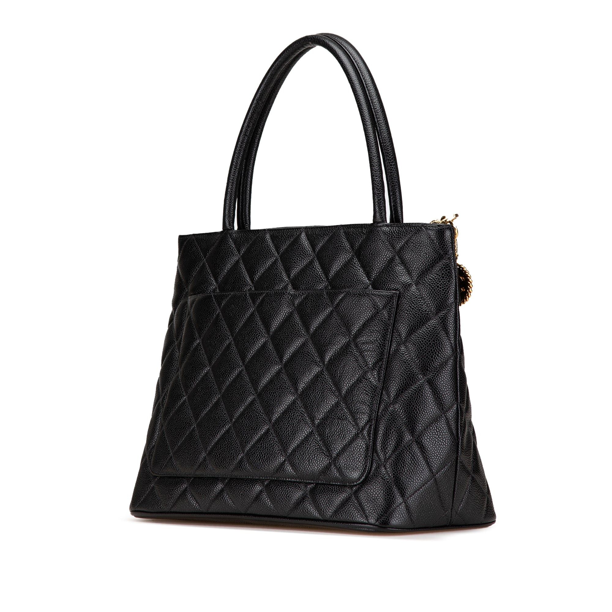 Chanel Chanel Caviar Medallion Tote Black Size ONE SIZE - 2 Thumbnail