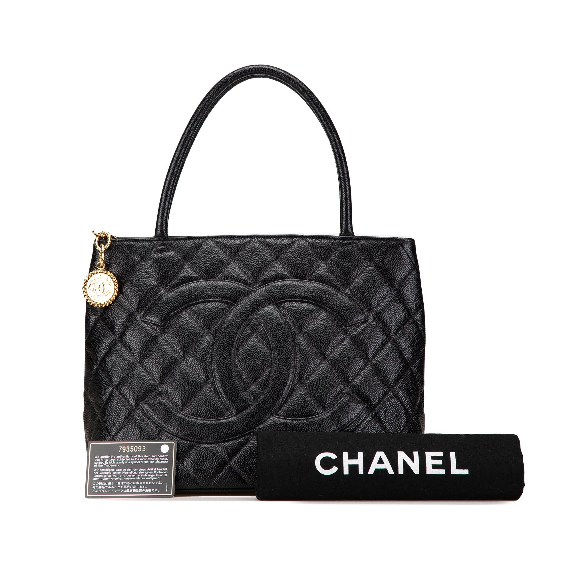 Chanel Chanel Caviar Medallion Tote Black Size ONE SIZE - 12 Thumbnail