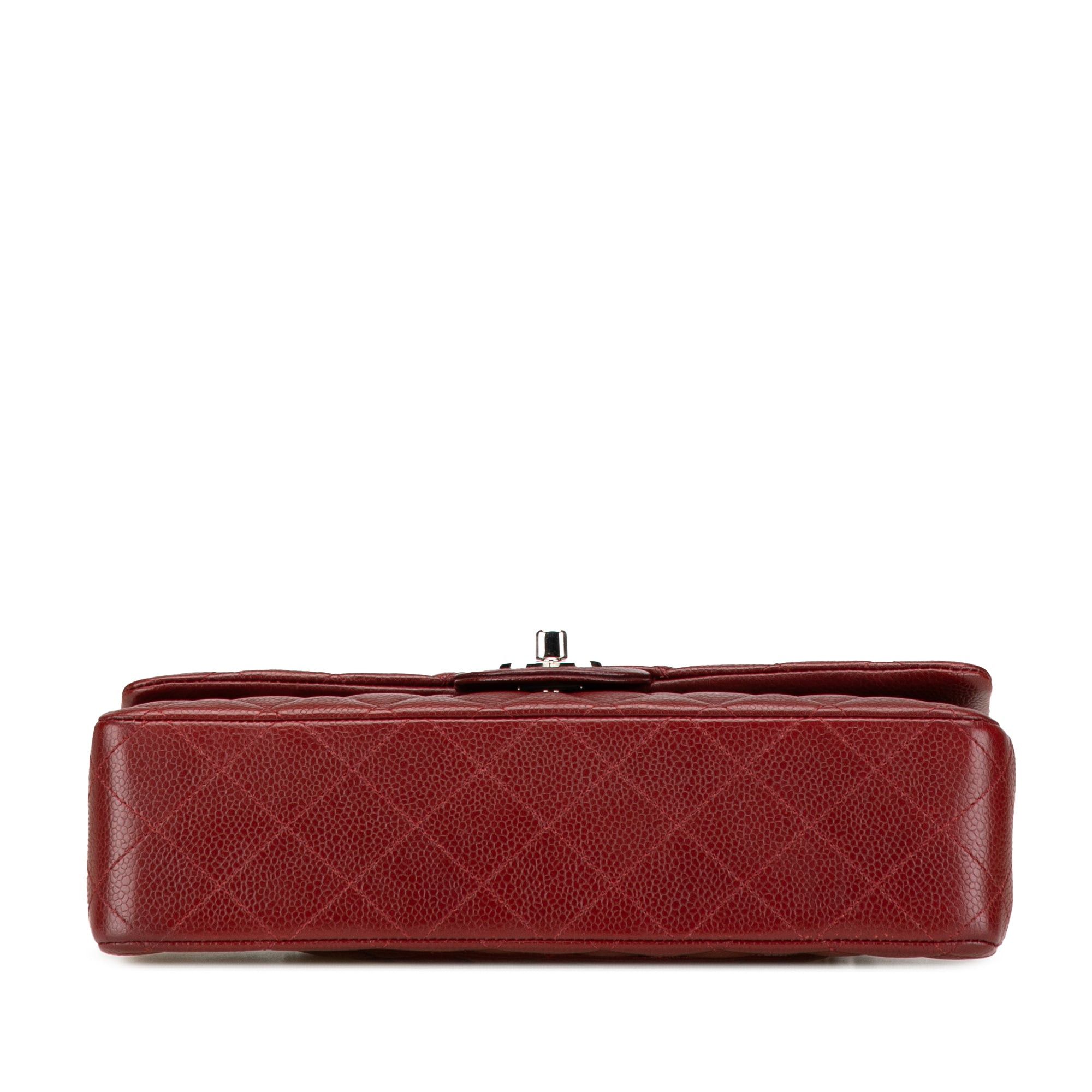Chanel Chanel Medium Classic Caviar Double Flap Red Size ONE SIZE - 3 Thumbnail