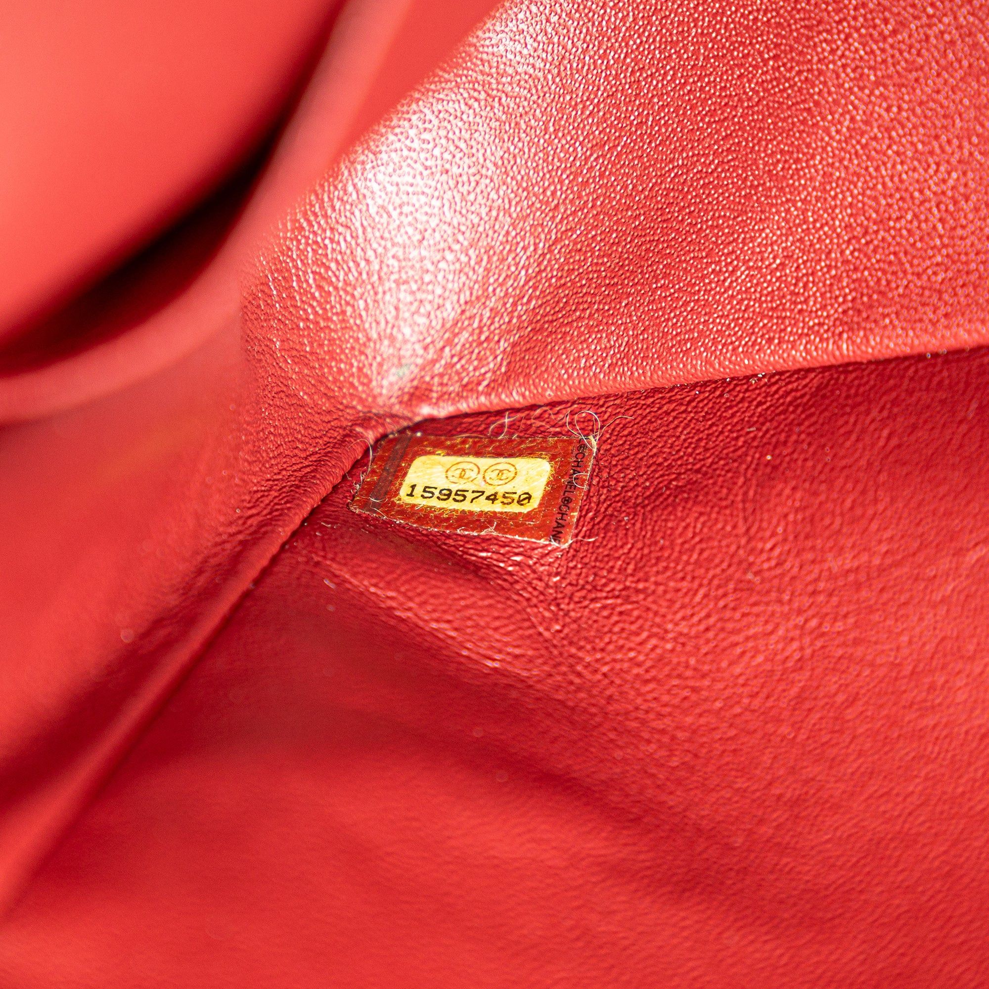 Chanel Chanel Medium Classic Caviar Double Flap Red Size ONE SIZE - 6 Thumbnail