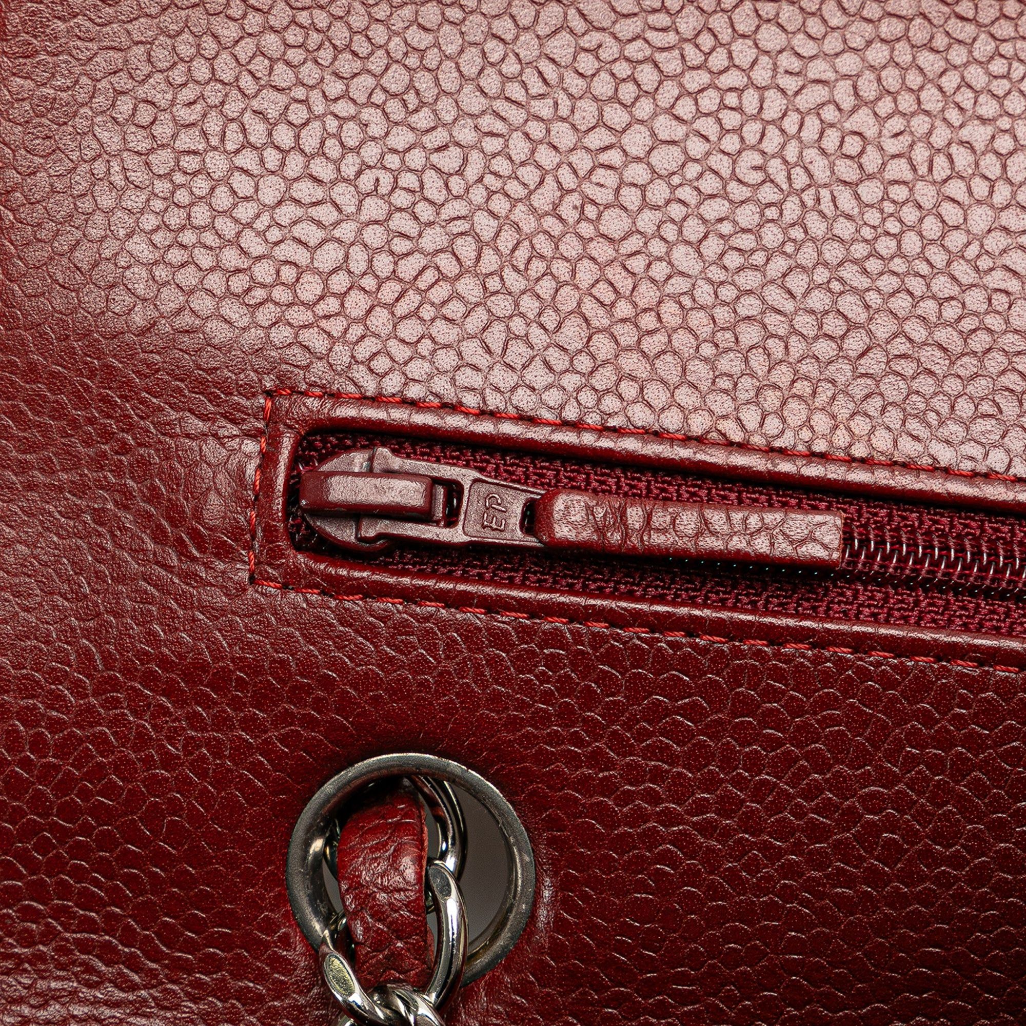 Chanel Chanel Medium Classic Caviar Double Flap Red Size ONE SIZE - 7 Thumbnail