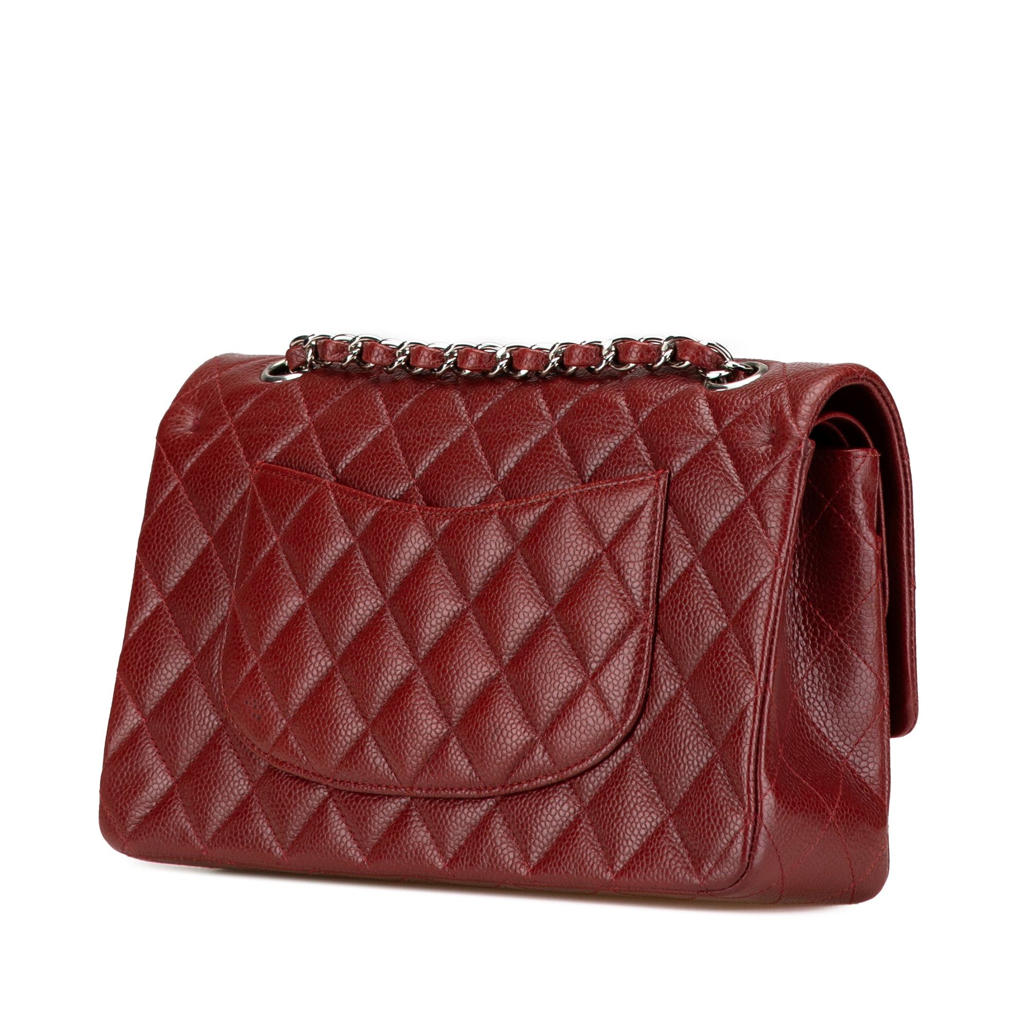 Chanel Chanel Medium Classic Caviar Double Flap Red Size ONE SIZE - 2 Thumbnail