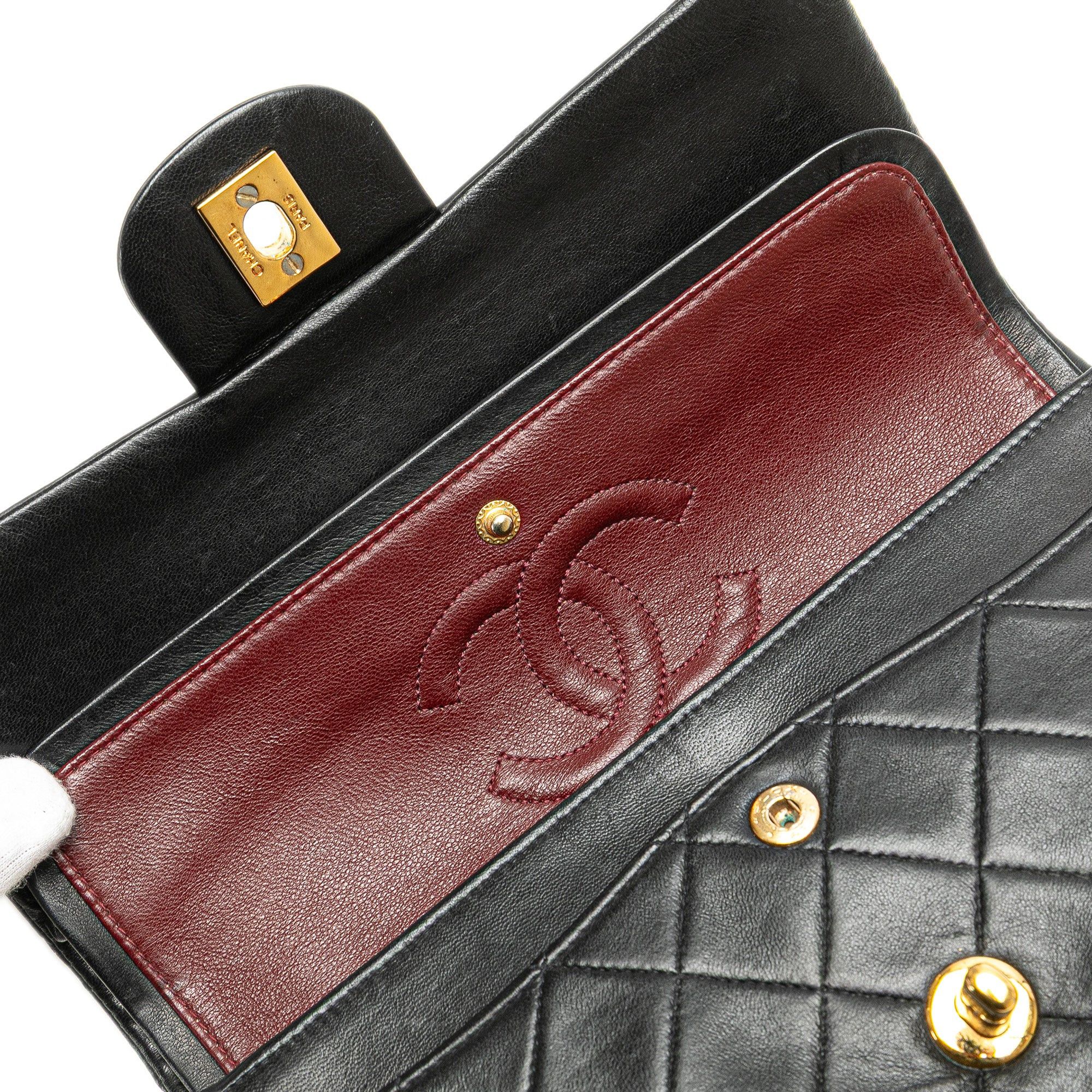 Chanel Chanel Small Classic Lambskin Double Flap Black Size ONE SIZE - 9 Thumbnail