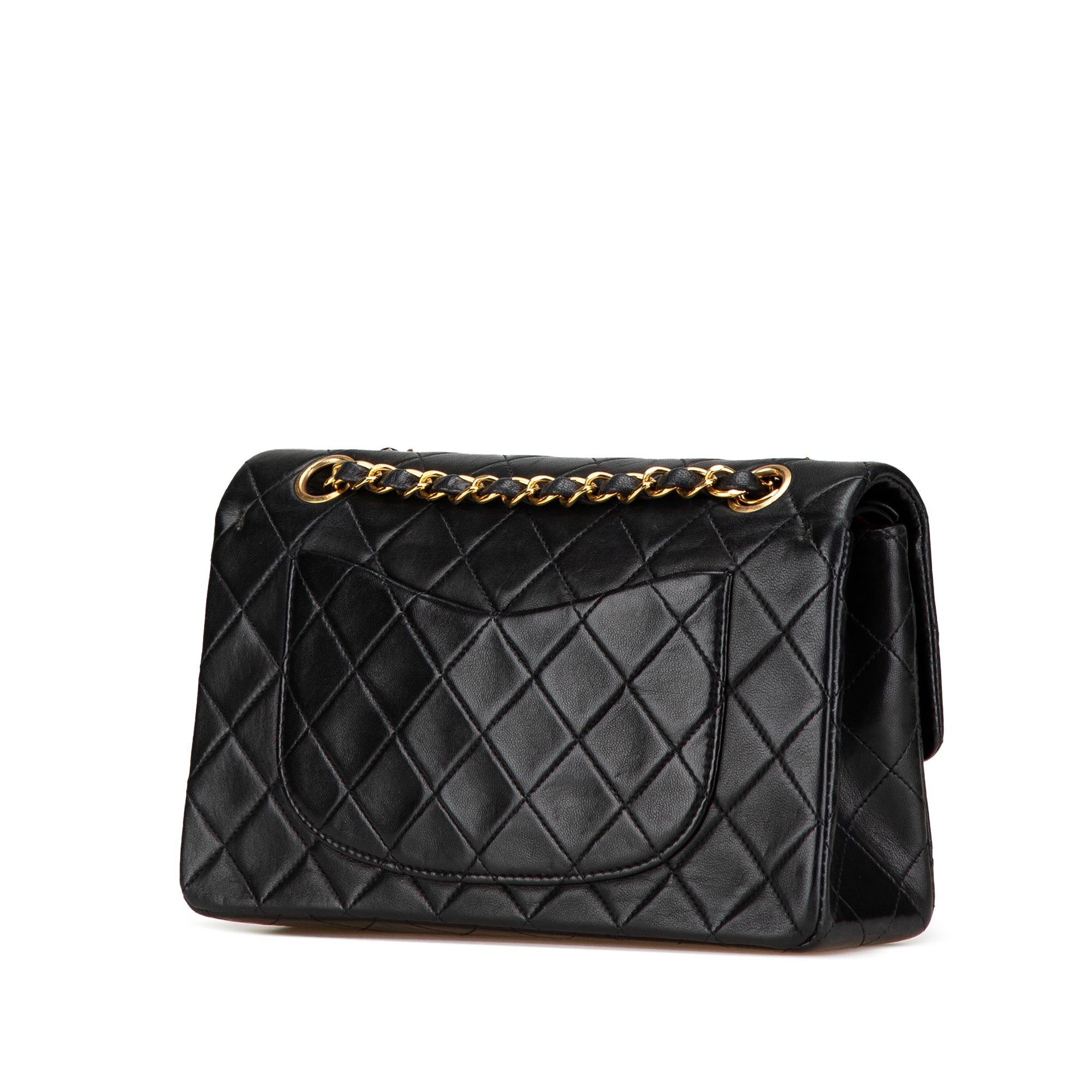 Chanel Chanel Small Classic Lambskin Double Flap Black Size ONE SIZE - 2 Thumbnail