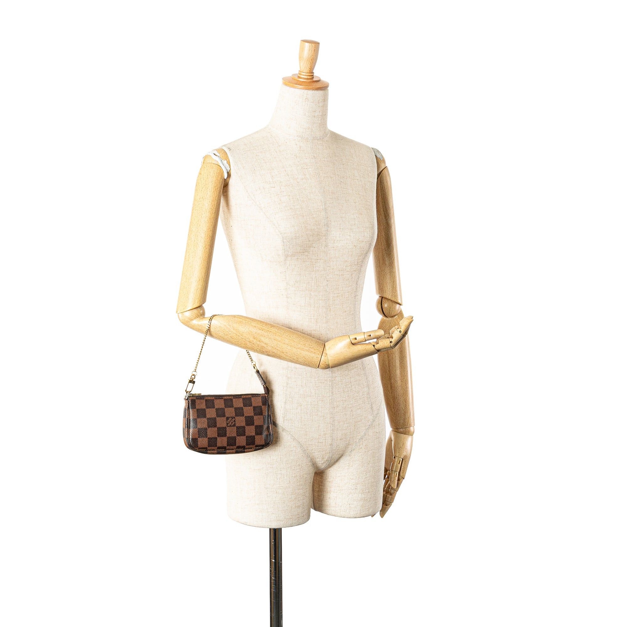 Louis Vuitton Louis Vuitton Damier Ebene Mini Pochette Accessories Brown Size ONE SIZE - 12 Thumbnail