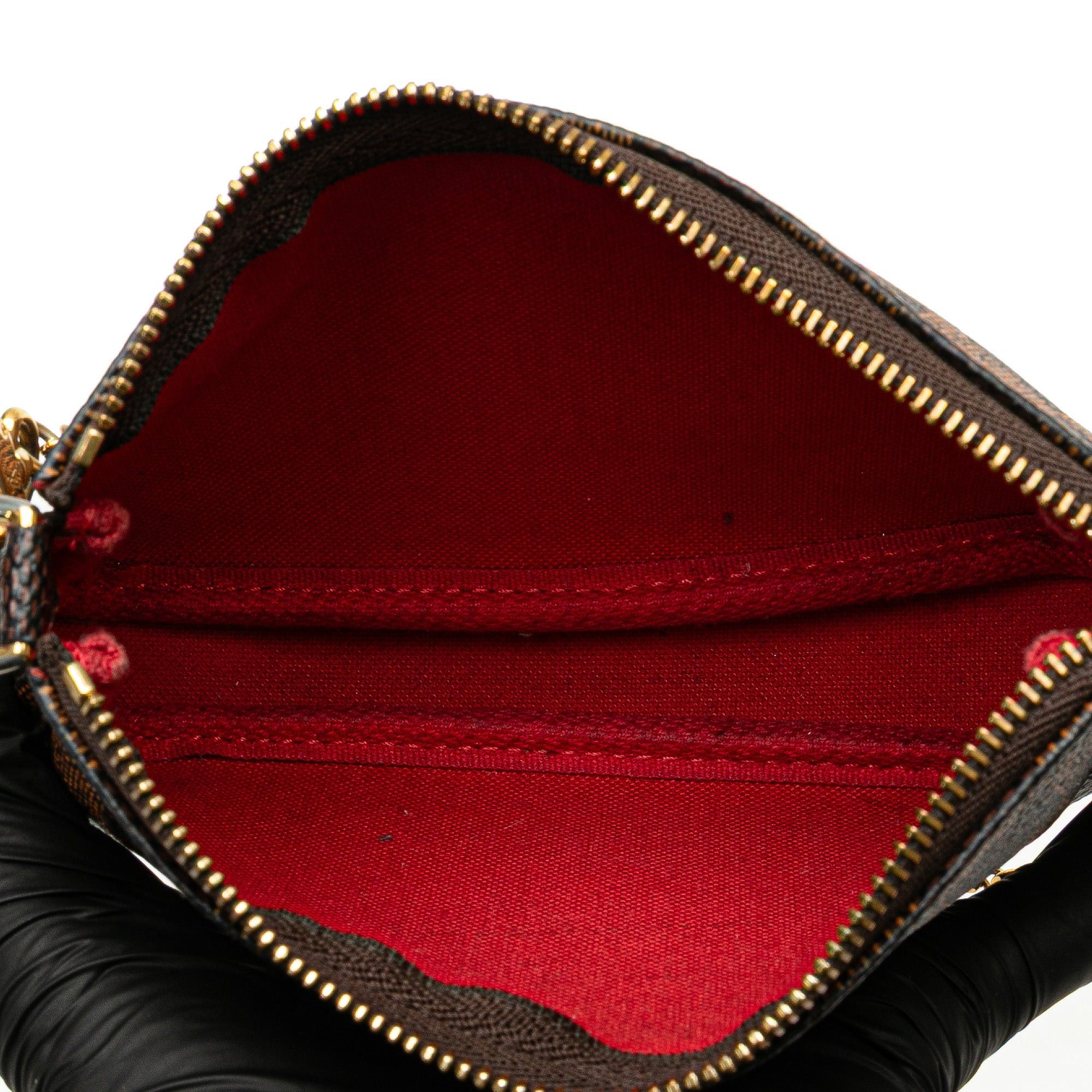 Louis Vuitton Louis Vuitton Damier Ebene Mini Pochette Accessories Brown Size ONE SIZE - 4 Thumbnail