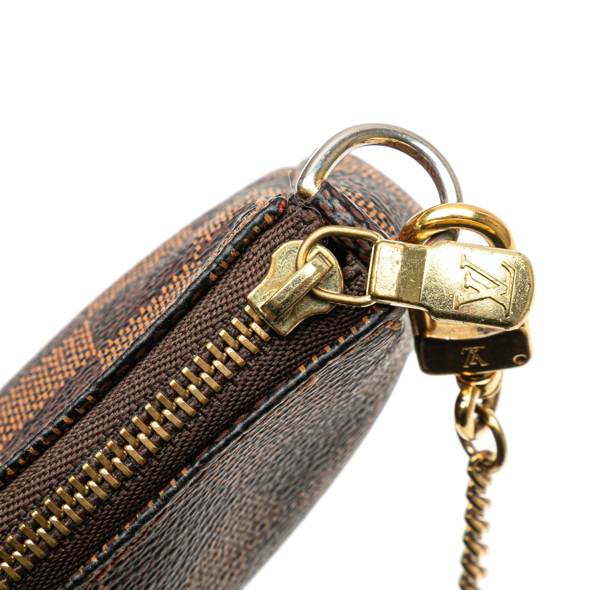 Louis Vuitton Louis Vuitton Damier Ebene Mini Pochette Accessories Brown Size ONE SIZE - 10 Thumbnail