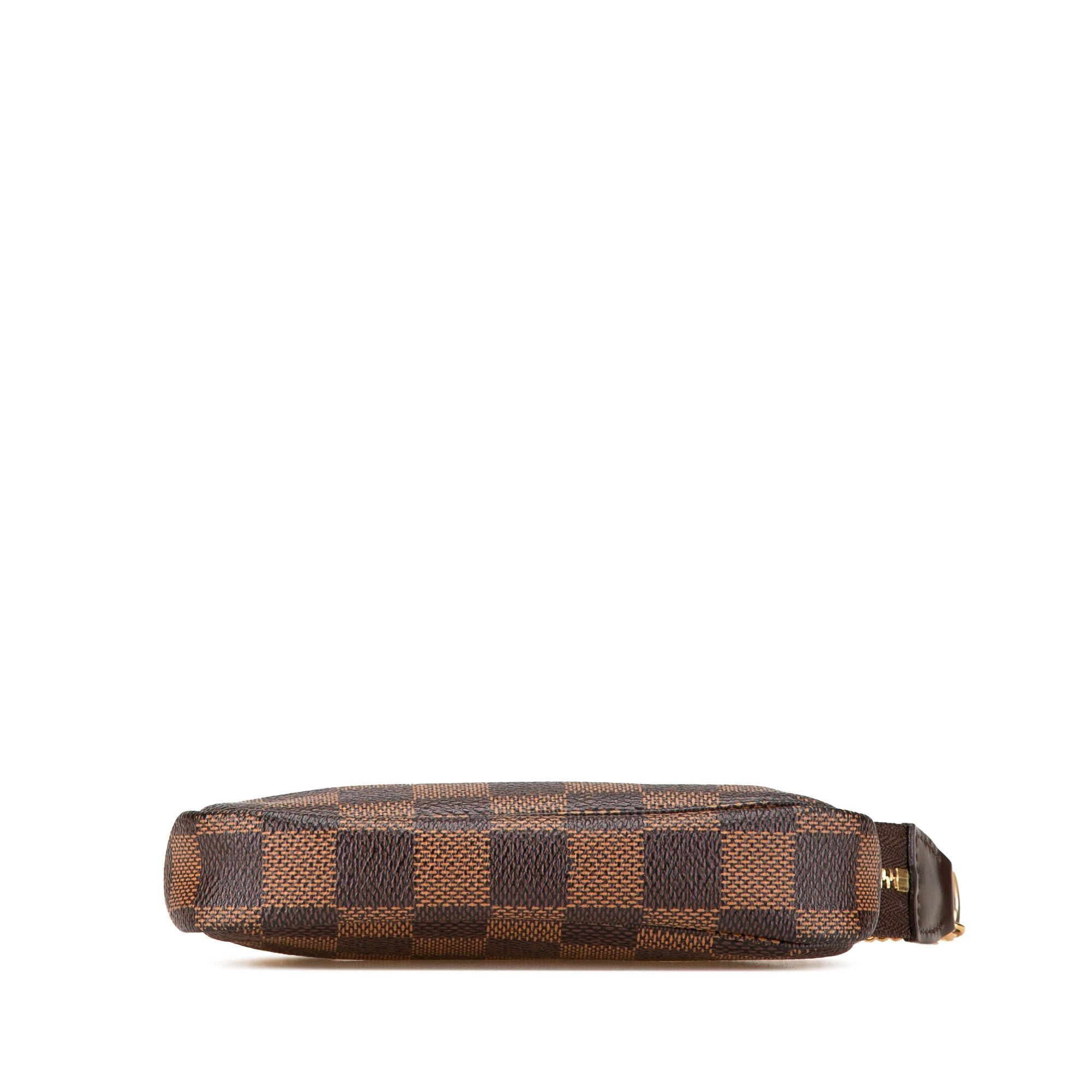 Louis Vuitton Louis Vuitton Damier Ebene Mini Pochette Accessories Brown Size ONE SIZE - 3 Thumbnail