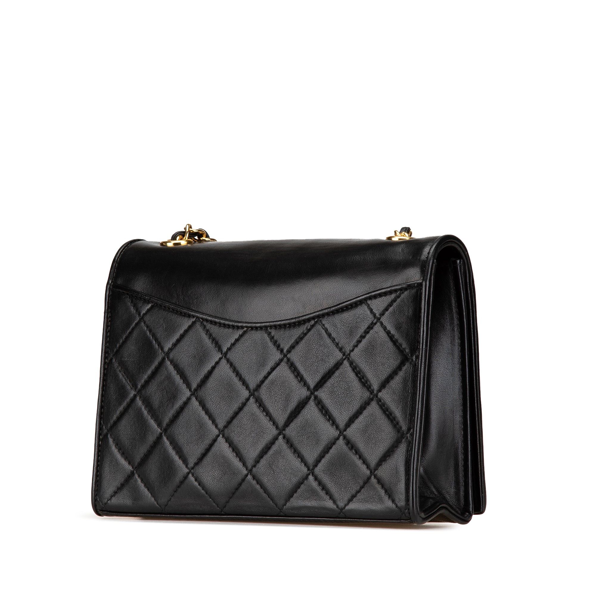 Chanel Chanel CC Quilted Lambskin Full Flap Crossbody Black Size ONE SIZE - 2 Thumbnail