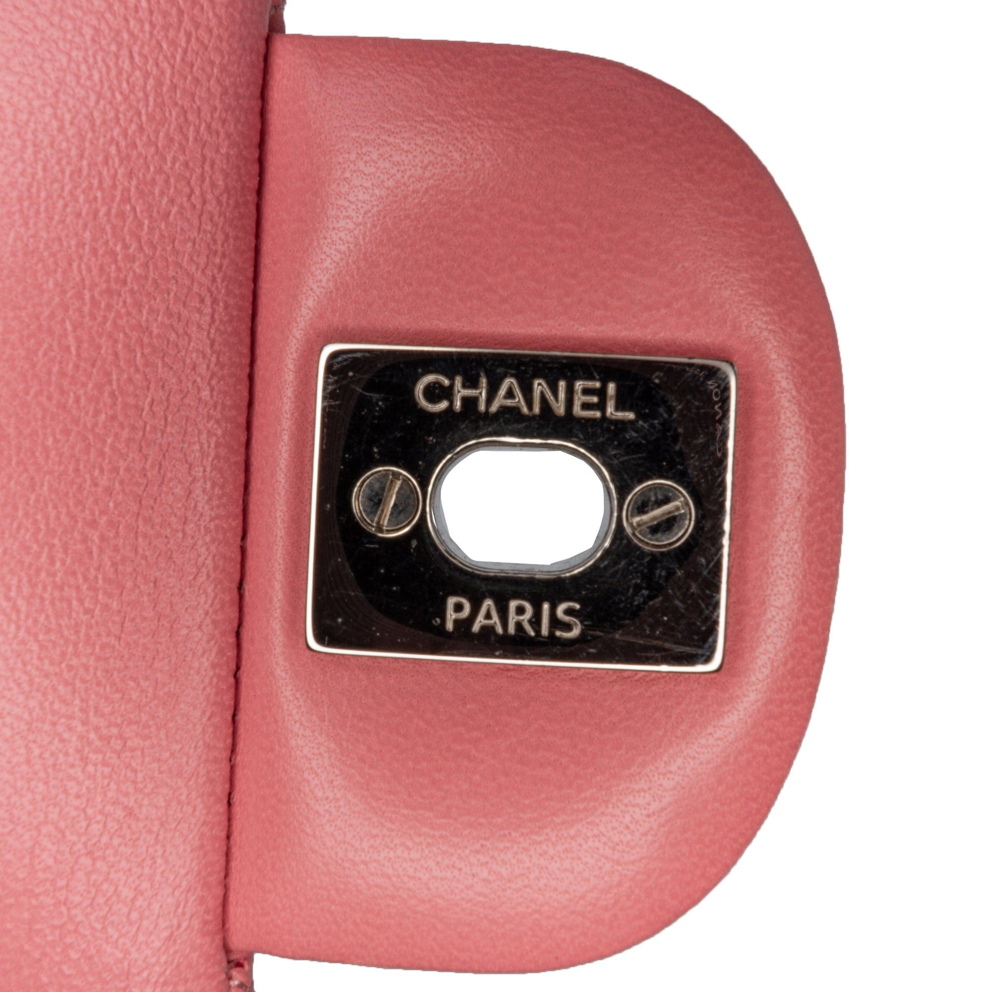 Chanel Chanel Medium Classic Lambskin Double Flap Pink Size ONE SIZE - 10 Thumbnail