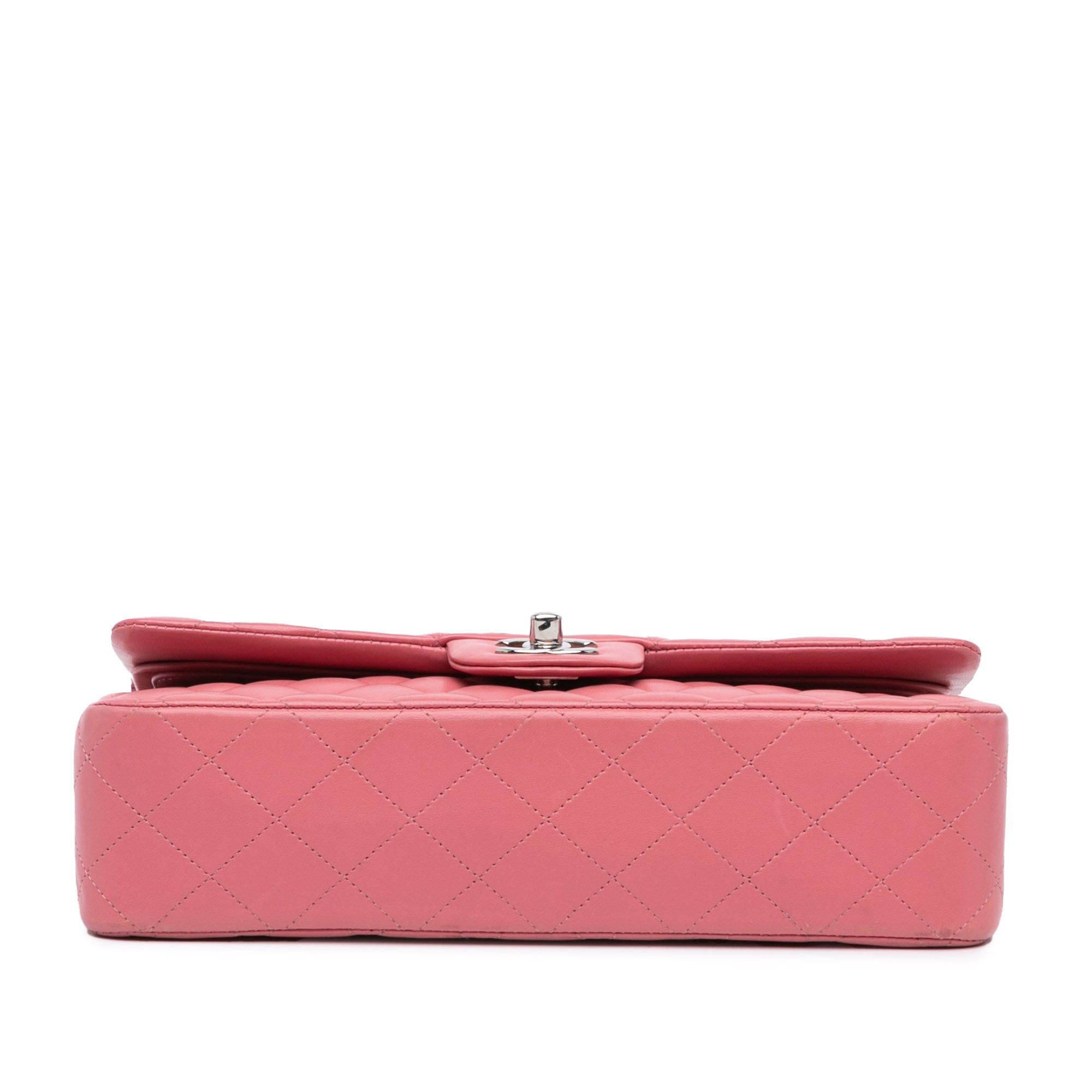 Chanel Chanel Medium Classic Lambskin Double Flap Pink Size ONE SIZE - 3 Thumbnail